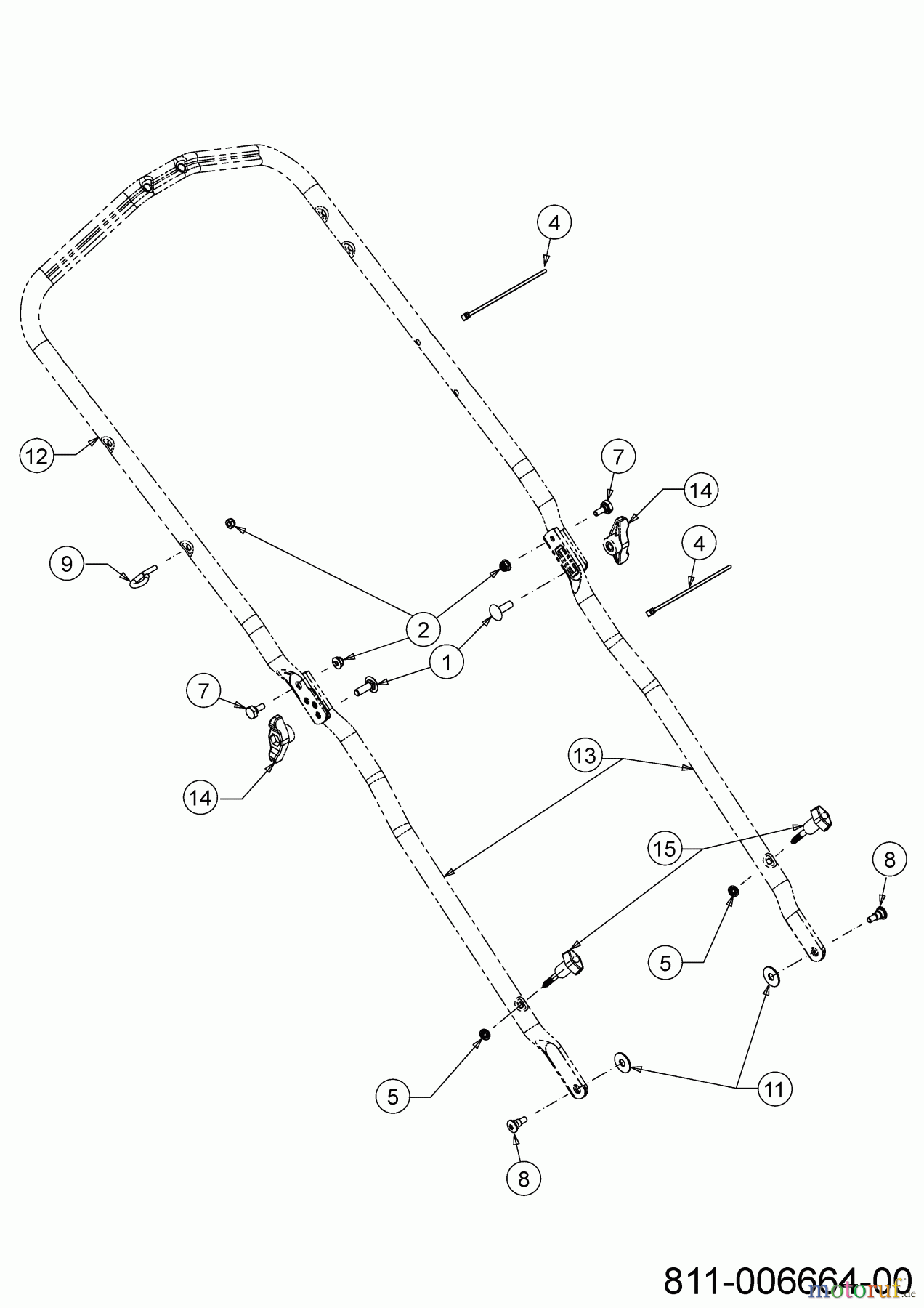 Cub Cadet Motormäher mit Antrieb LM1 AR46 12C-TQMG603 (2022) Holm