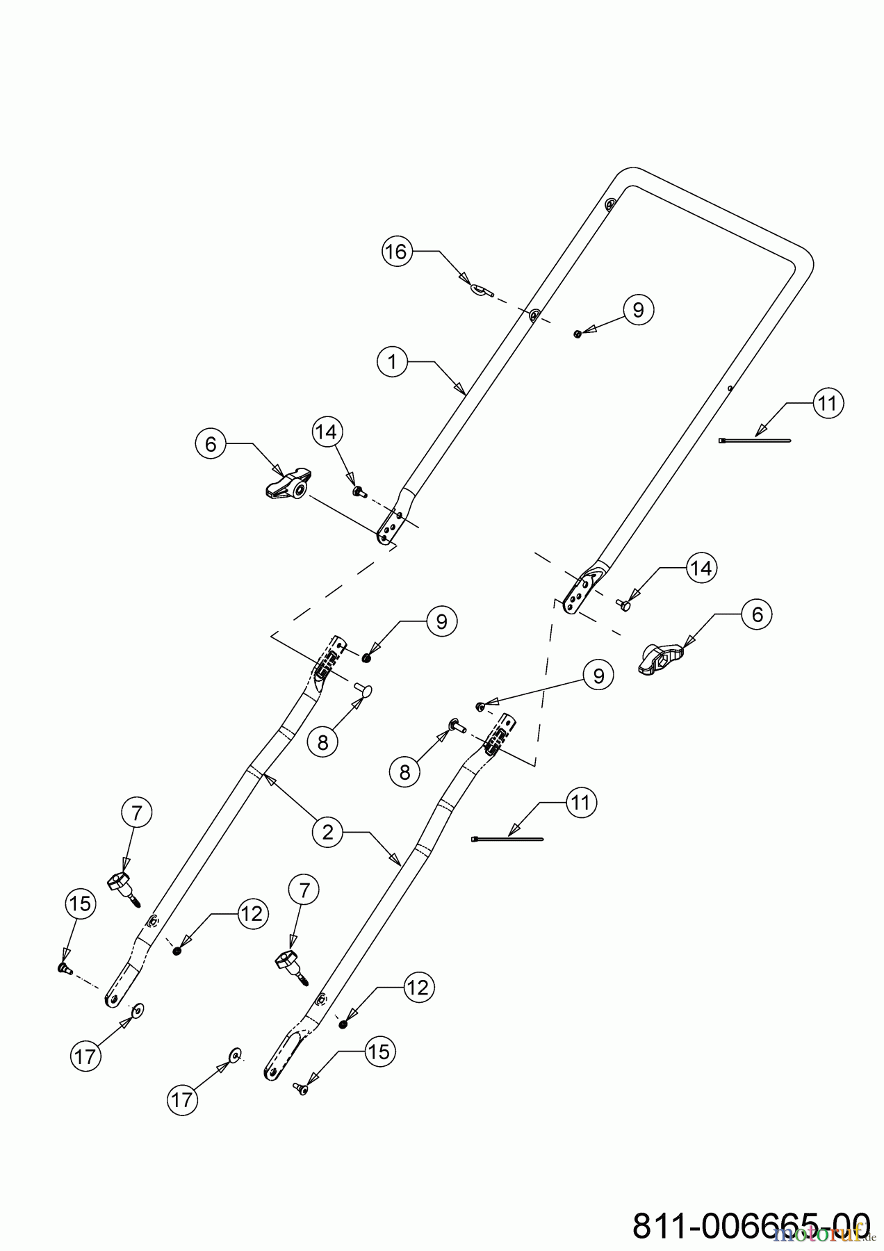 Cub Cadet Motormäher mit Antrieb LM2 DR46ES 12ECTQS7603 (2023) Holm