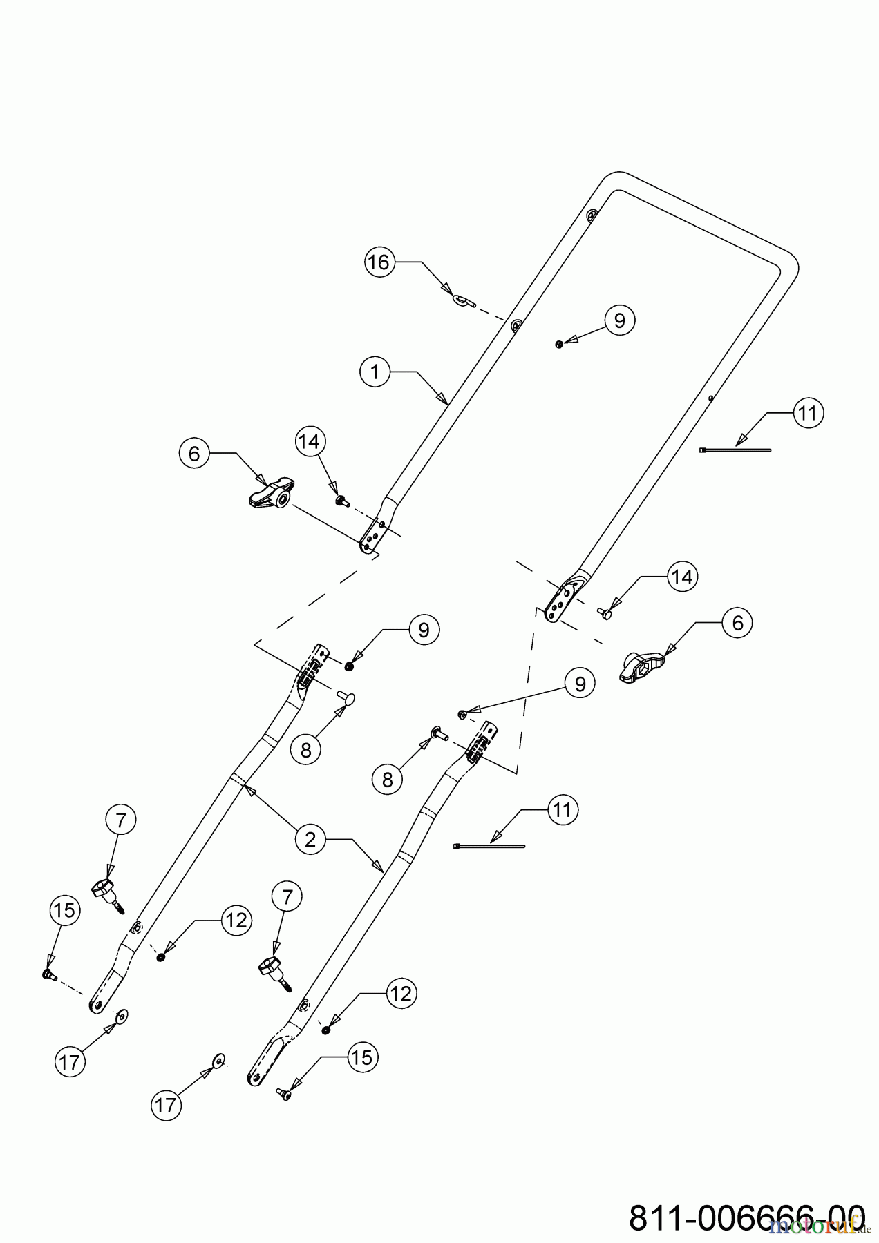 Cub Cadet Motormäher mit Antrieb LM2 DR53S 12EBPQKC603 (2023) Holm
