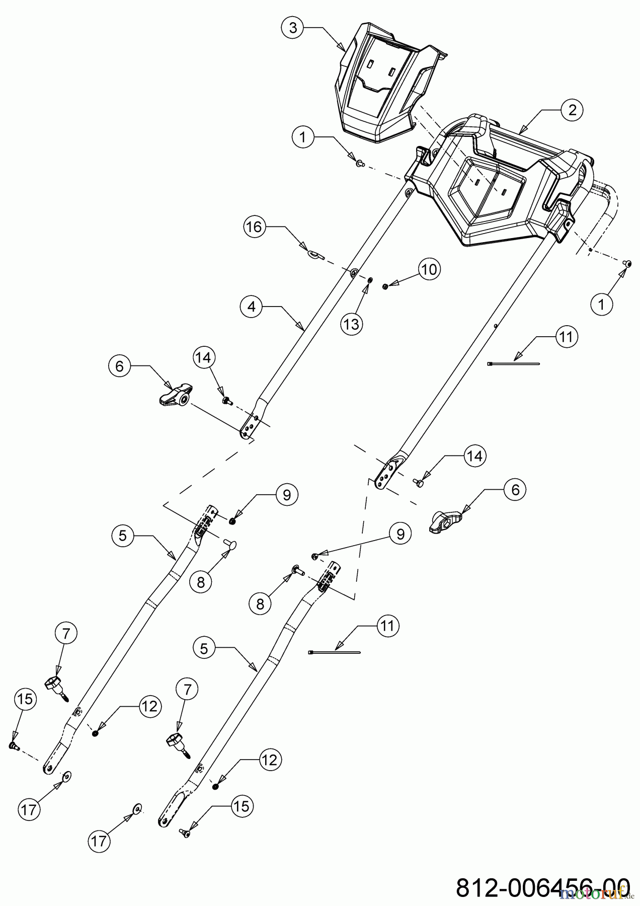 Cub Cadet Motormäher mit Antrieb LM3 ER53ES 12ACPV9B603 (2018) Holm