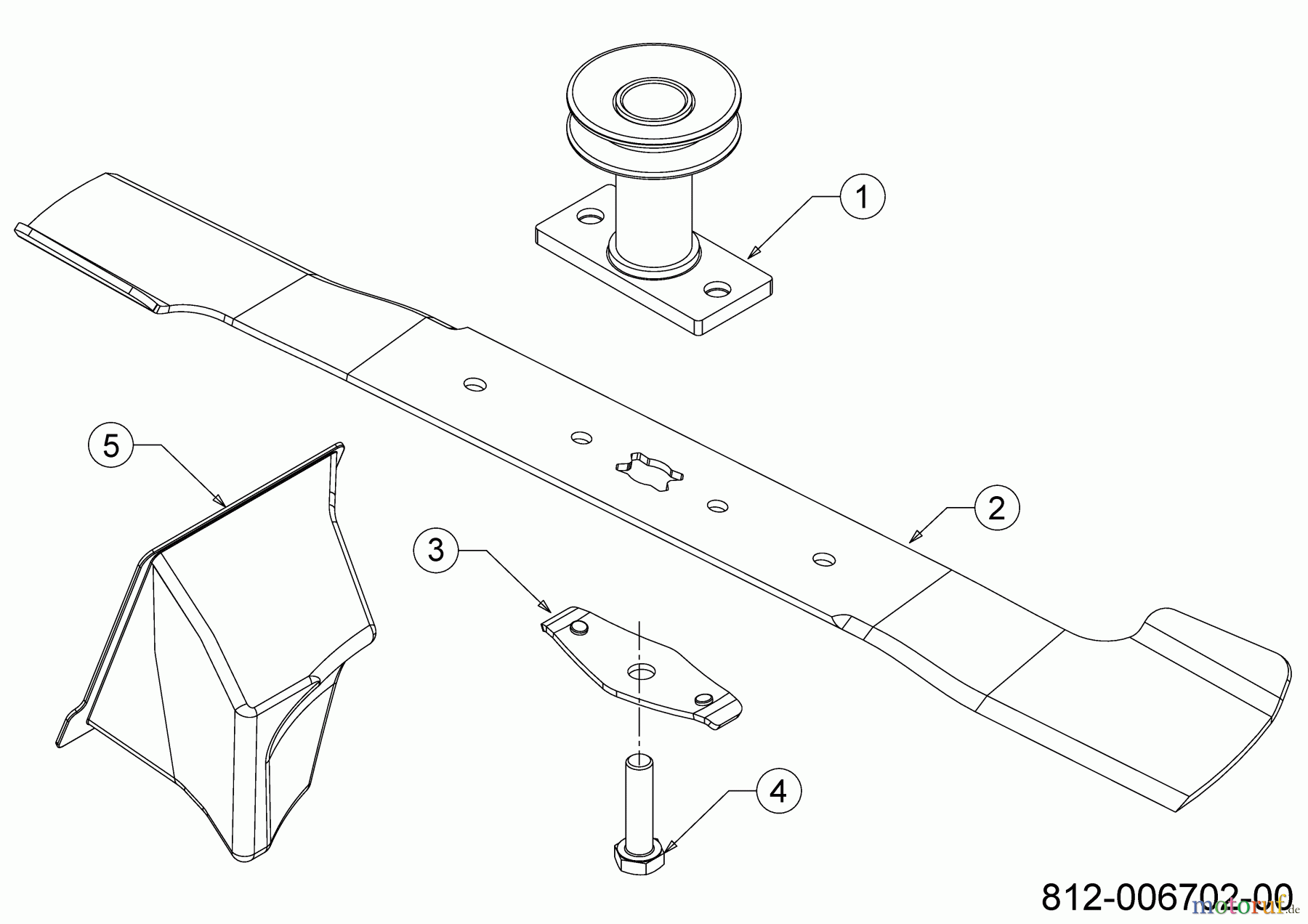 Cub Cadet Motormäher mit Antrieb LM2 DR53S 12DBPQKC603 (2021) Messer, Messeraufnahme, Mulchstopfen