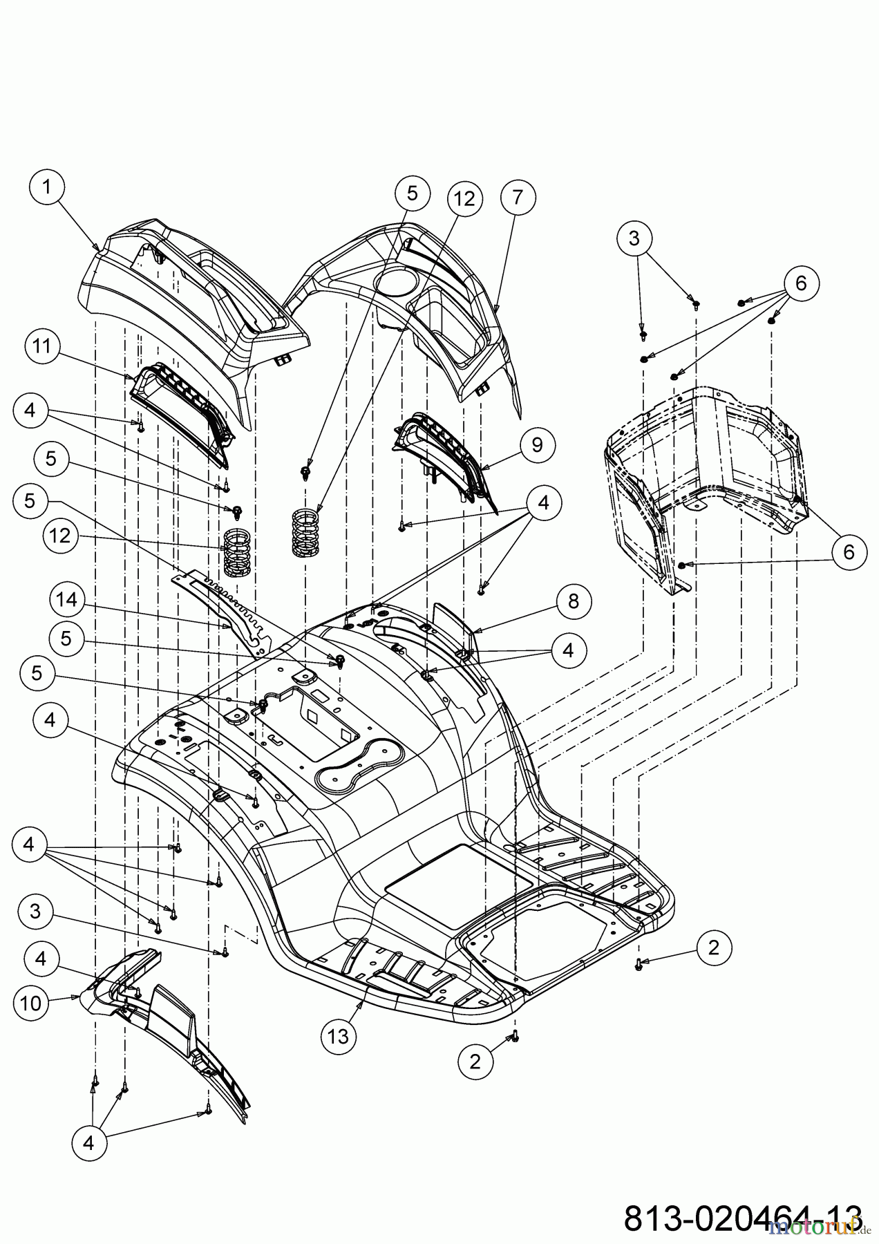 Cub Cadet Gartentraktoren XT3 QS137 14AFA5CA603 (2021) Sitzwanne