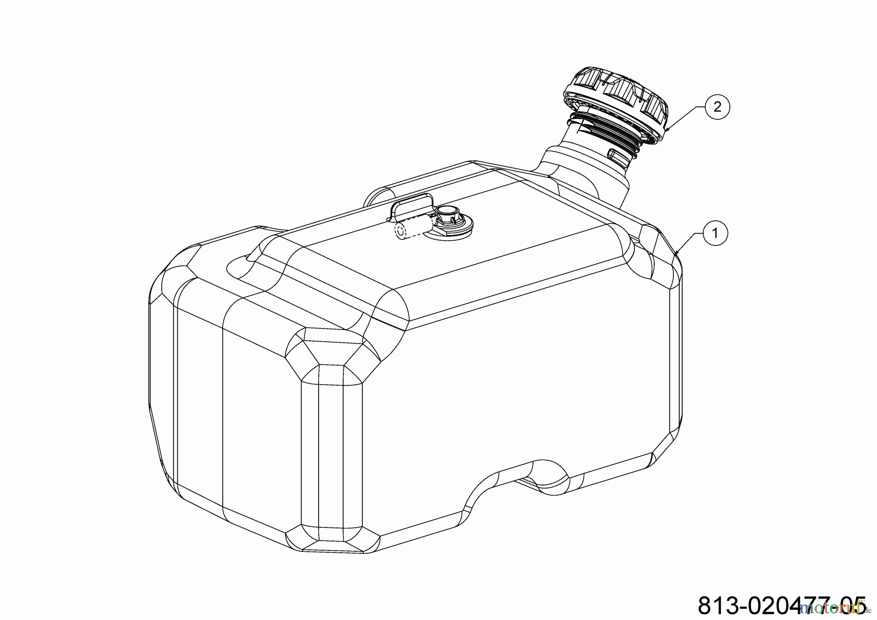 Cub Cadet Gartentraktoren XT3 QS137 14AFA5CA603 (2021) Tank