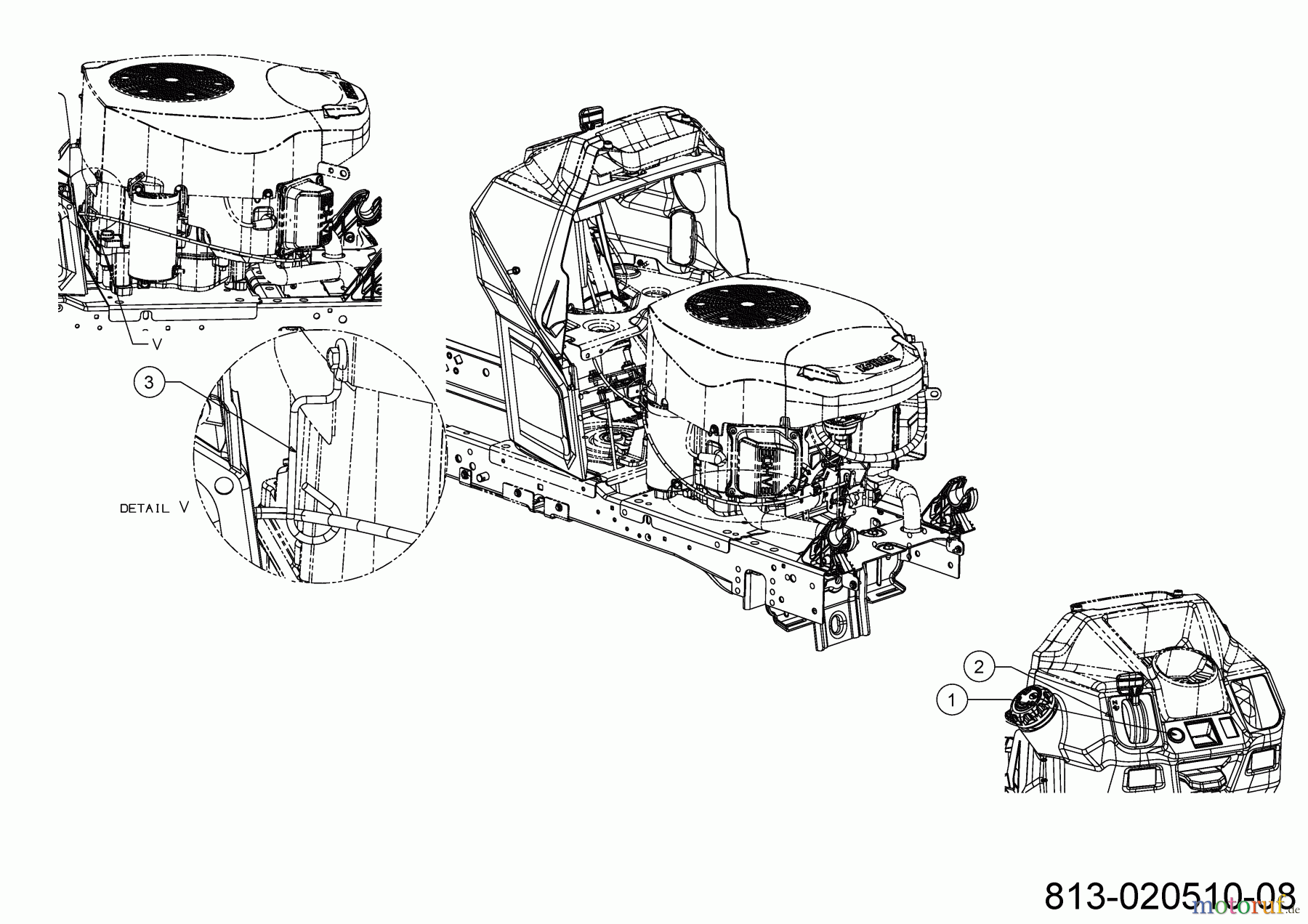  Cub Cadet Rasentraktoren XT1 LT50 FAB 13AQA1CL056 (2022) Choke- und Gaszug