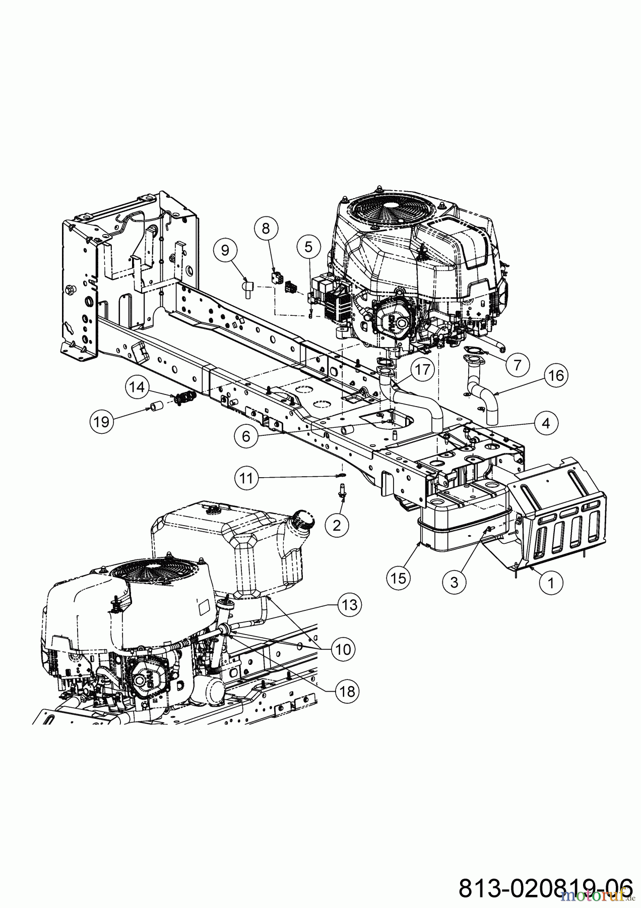 Cub Cadet Rasentraktoren XT2 PS117 13AJA1TT603 (2023) Motorzubehör