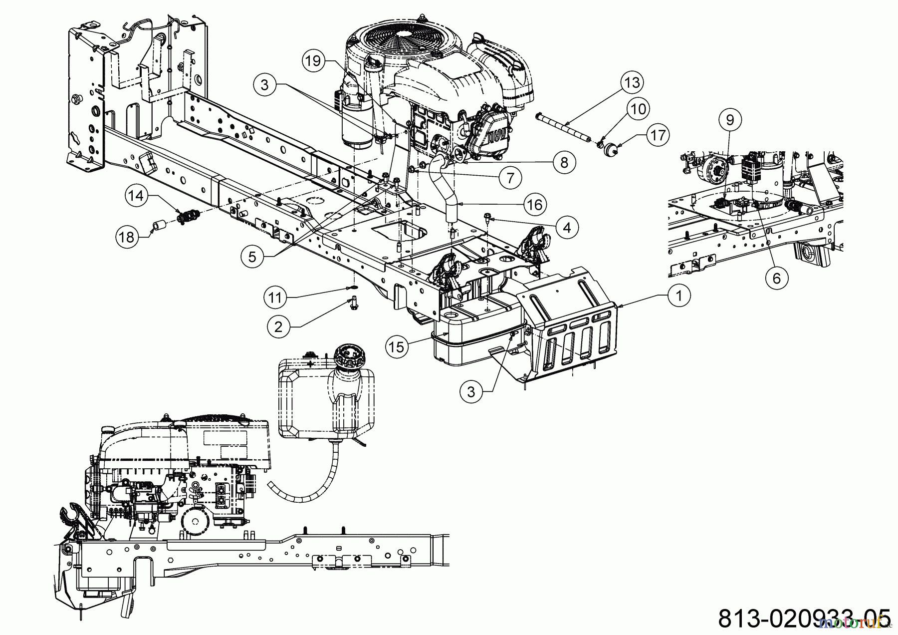 Cub Cadet Rasentraktoren XT1 OR106 13A8A1TR603 (2022) Motorzubehör