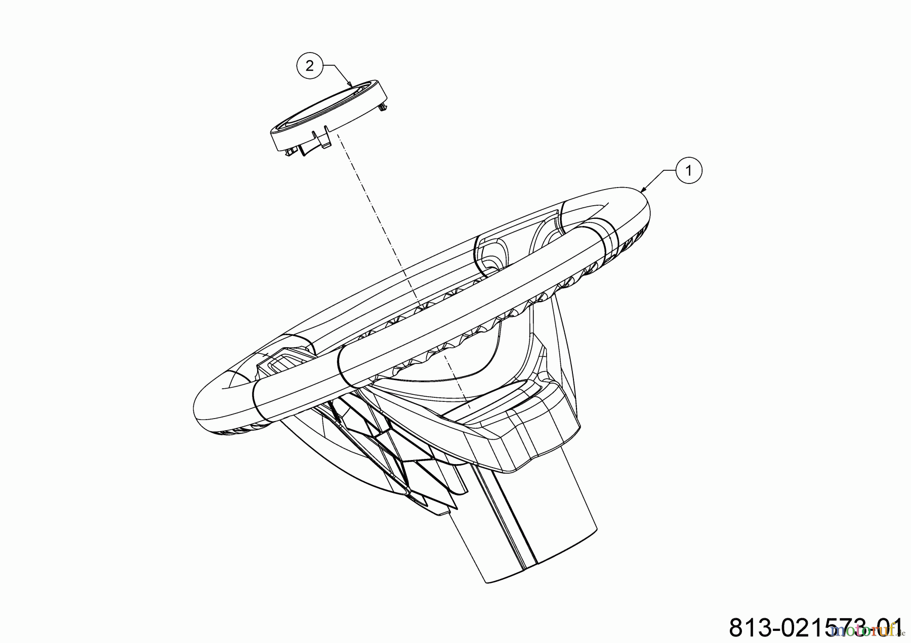 Cub Cadet Rasentraktoren XT2 QS117 13AFA1TN603 (2022) Lenkrad