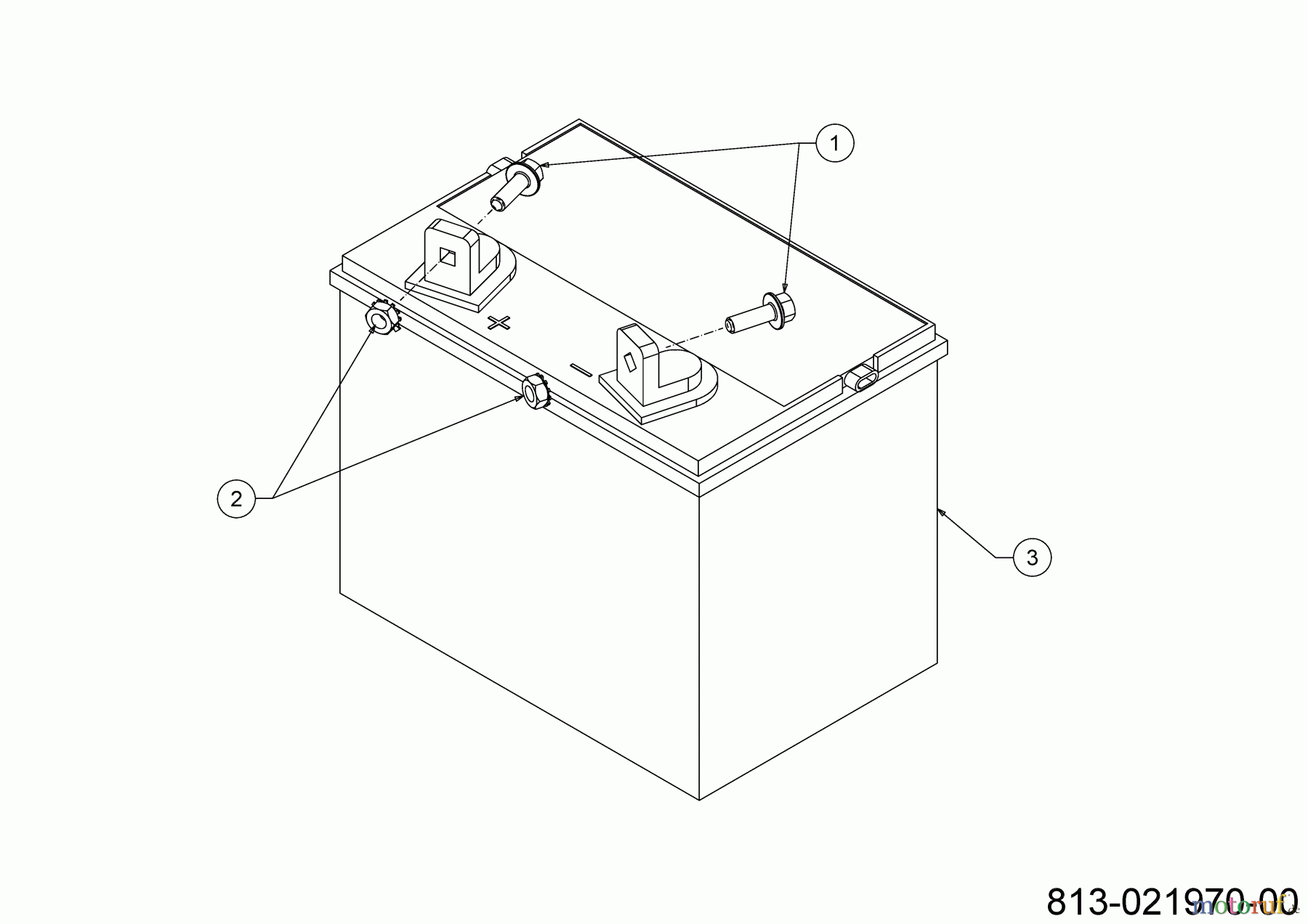 Cub Cadet Gartentraktoren XT3 QS137 14AFA5CA603 (2021) Batterie