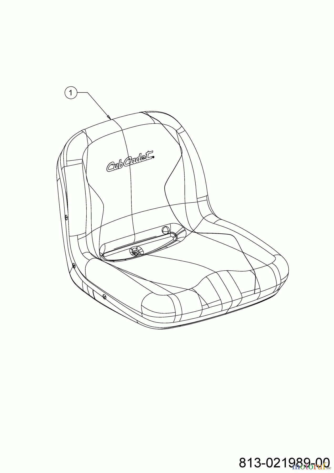 Cub Cadet Rasentraktoren XT2 PS117 13AJA1TT603 (2023) Sitz