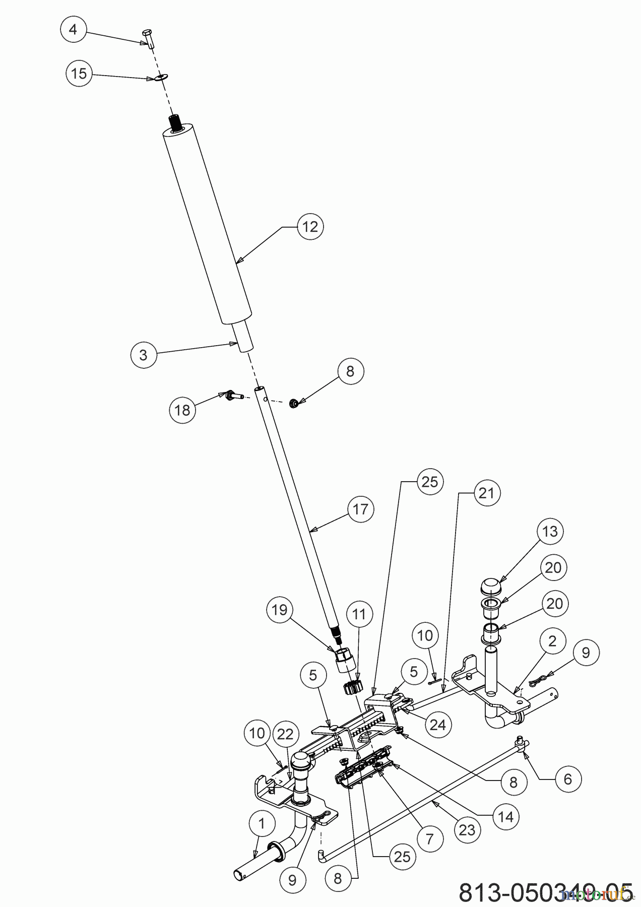 Cub Cadet Rasentraktoren LR2 NS76 13AB21JD603 (2021) Lenkung