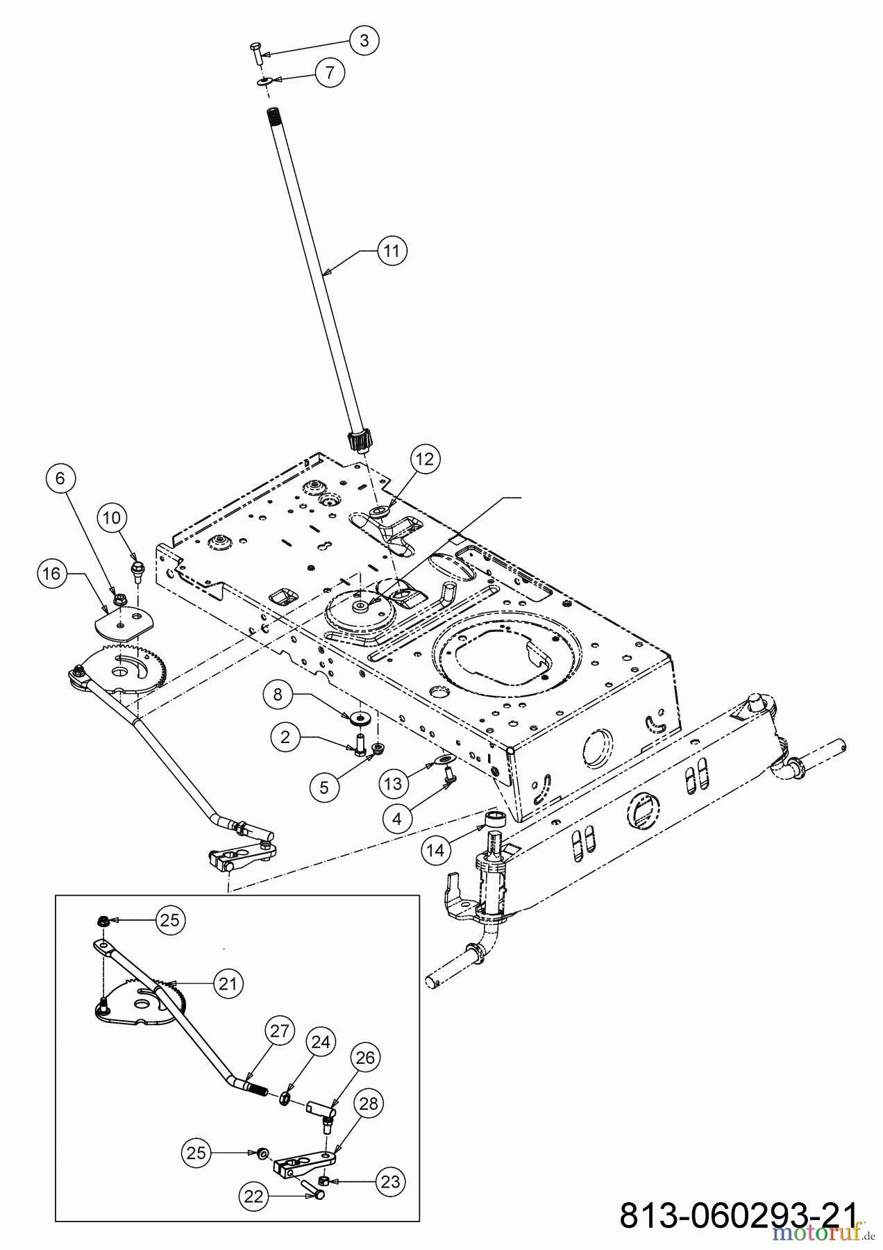 Cub Cadet Rasentraktoren LT1 NS92 13AB77BY603 (2023) Lenkung