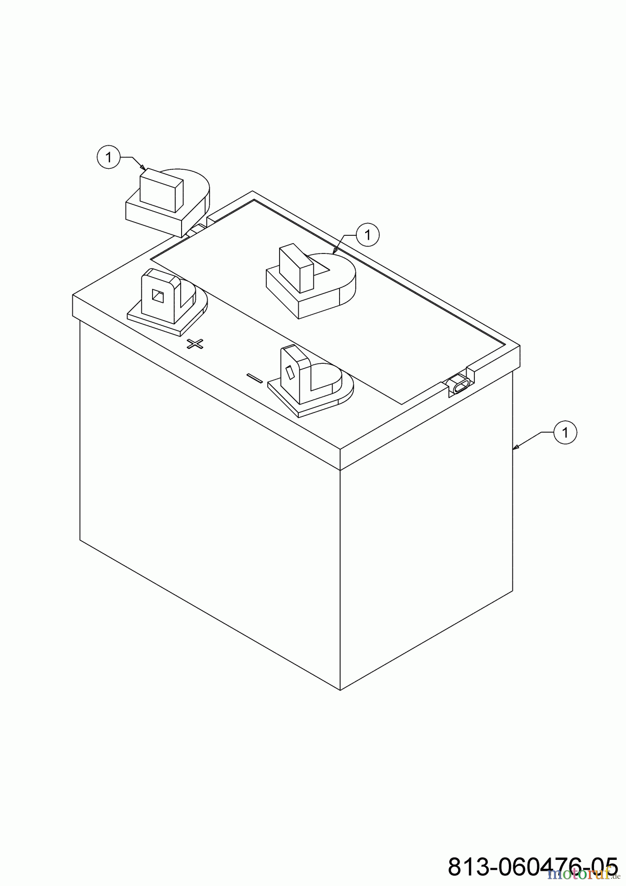 Cub Cadet Rasentraktoren XT1 LT50 FAB 13AQA1CL056 (2022) Batterie