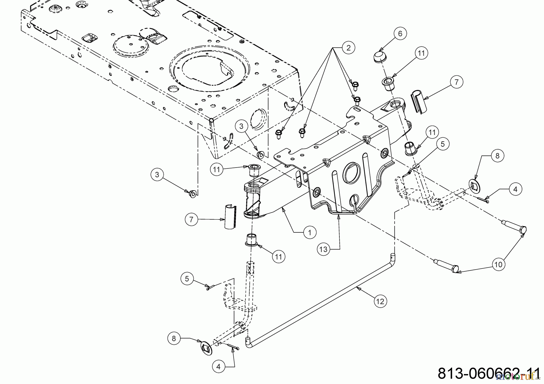 Cub Cadet Rasentraktoren LT1 NS92 13AB77BY603 (2023) Vorderachse