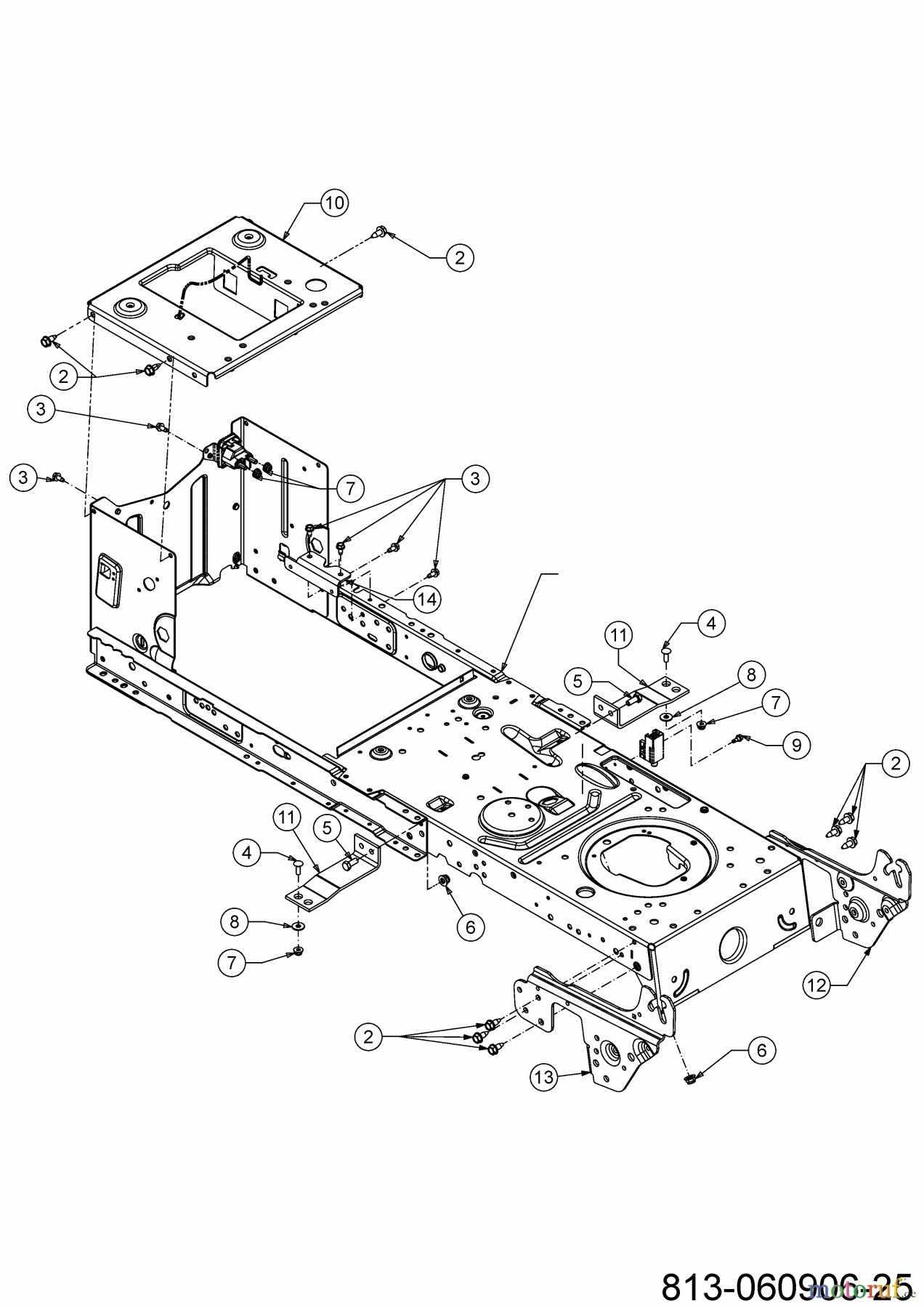 Cub Cadet Rasentraktoren LT1 NS92 13AB77BY603 (2023) Rahmen
