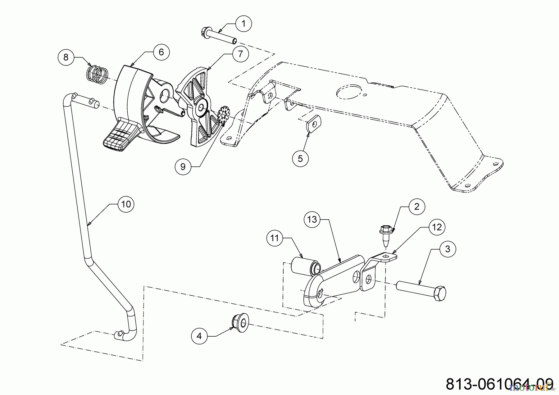 Cub Cadet Rasentraktoren LT2 NS92 13AB78BY603 (2023) Parkbremse
