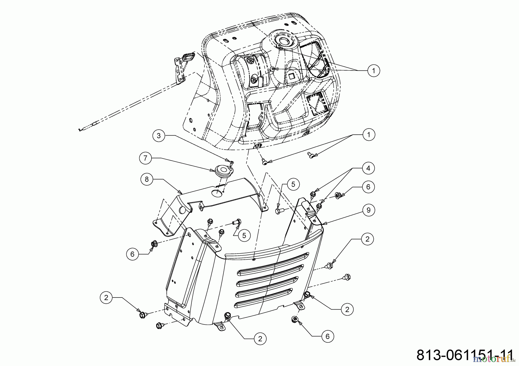 Cub Cadet Rasentraktoren LT2 NS92 13AB78BY603 (2023) Armaturenbrett