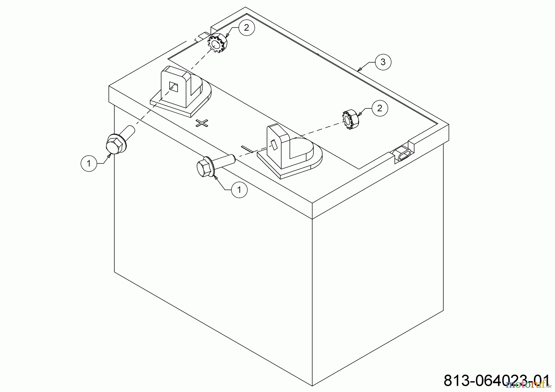  Cub Cadet Rasentraktoren XT1 OR95 13A8A1TB603 (2023) Batterie