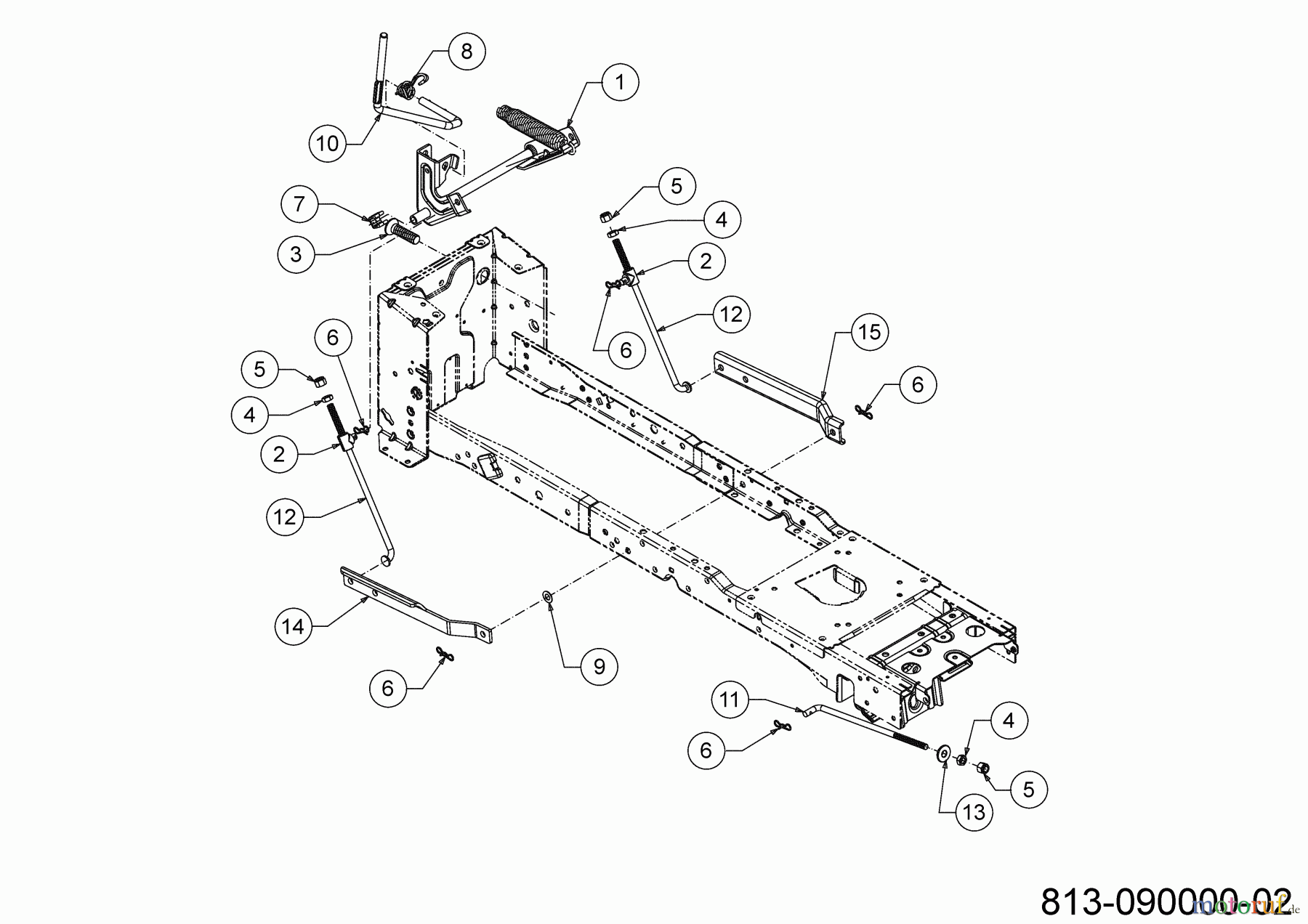 Cub Cadet E-Rasentraktoren XT2 ES107 33ABA7ES603 (2023) Mähwerksaushebung