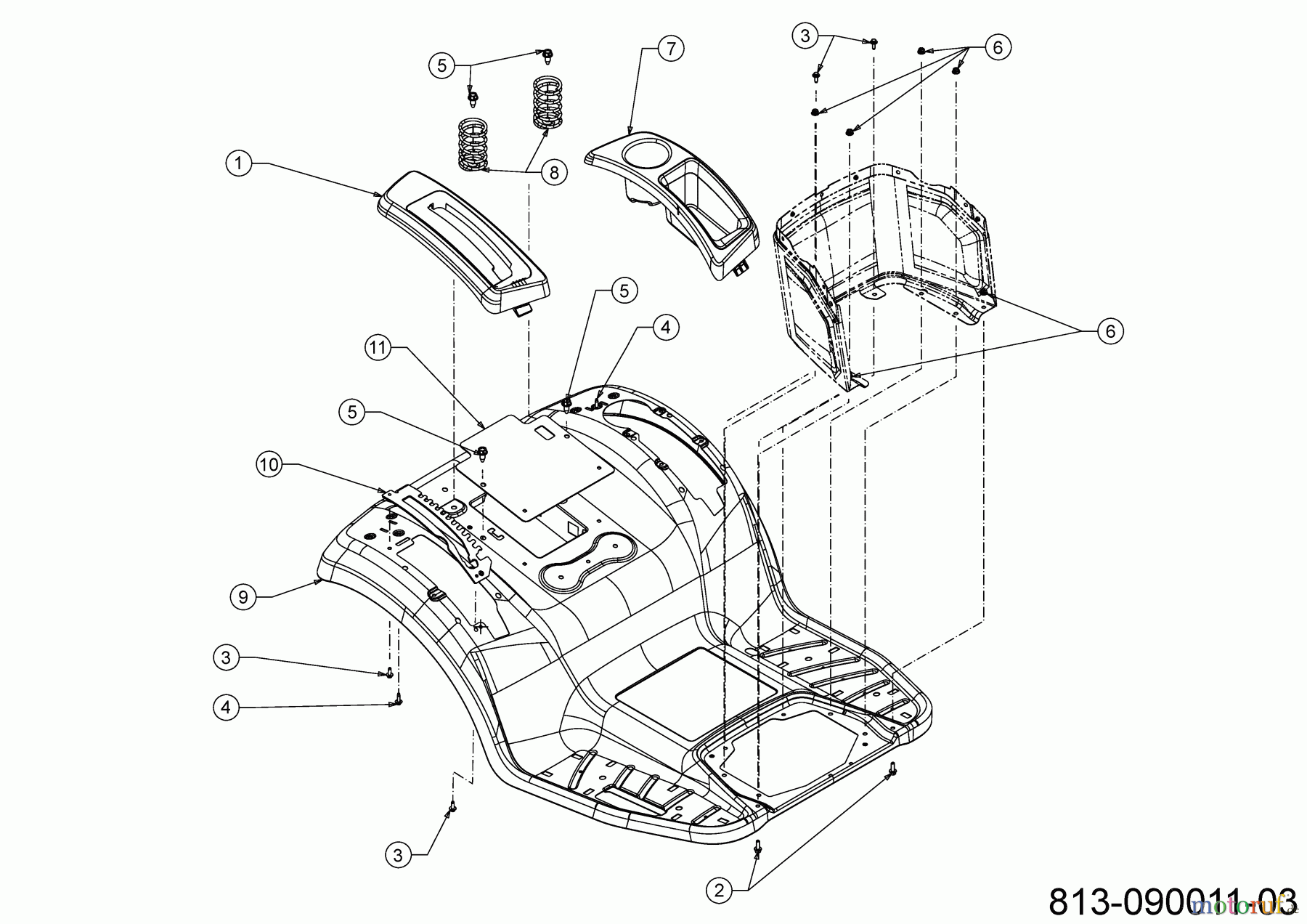 Cub Cadet E-Rasentraktoren XT2 ES107 33ABA7ES603 (2023) Sitzwanne