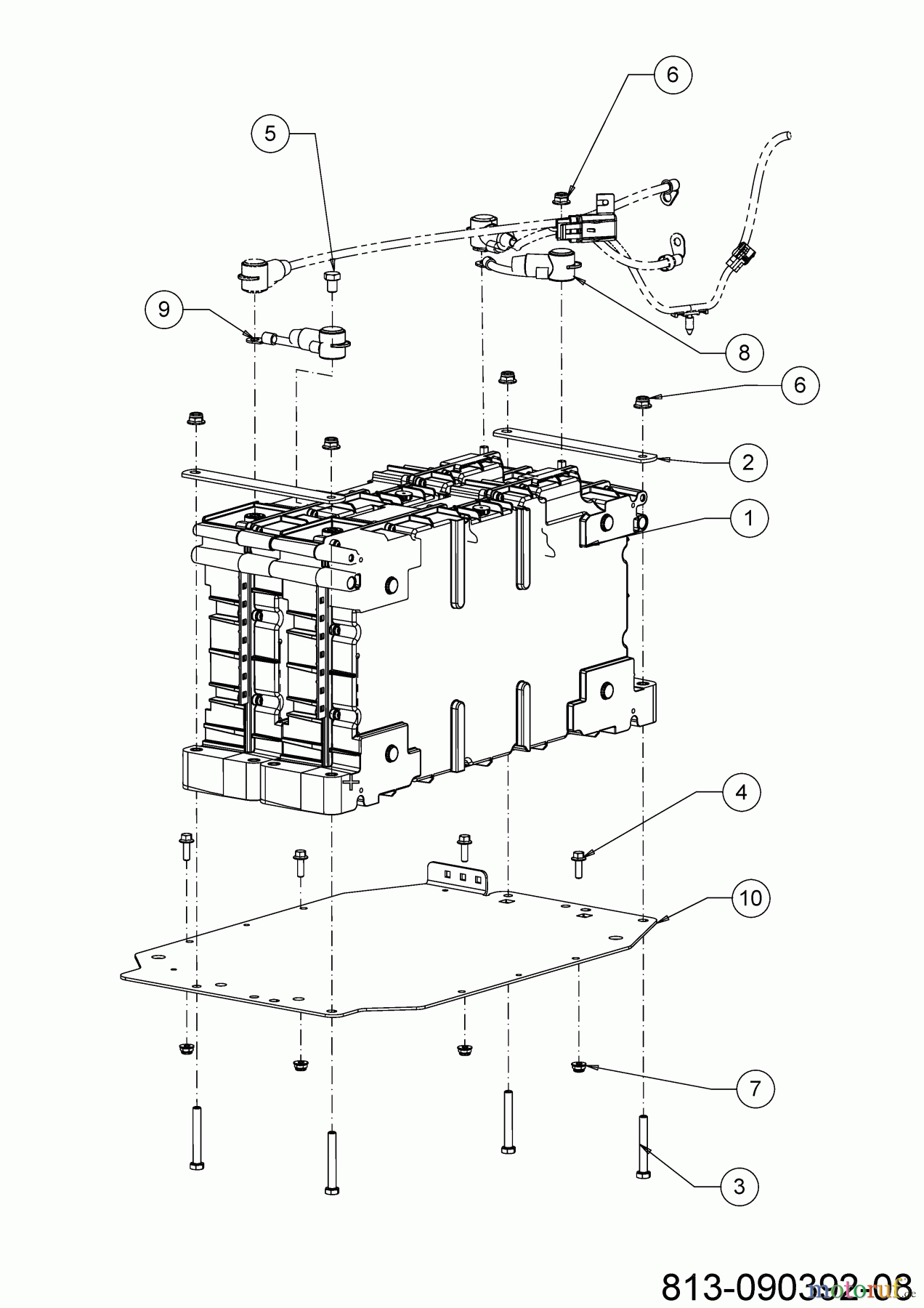 Cub Cadet E-Rasentraktoren XT2 ES107 33ABA7ES603 (2023) Batterie