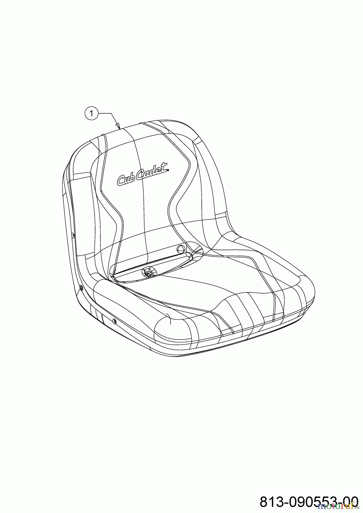 Cub Cadet E-Rasentraktoren XT2 ES107 33ABA7ES603 (2023) Sitz