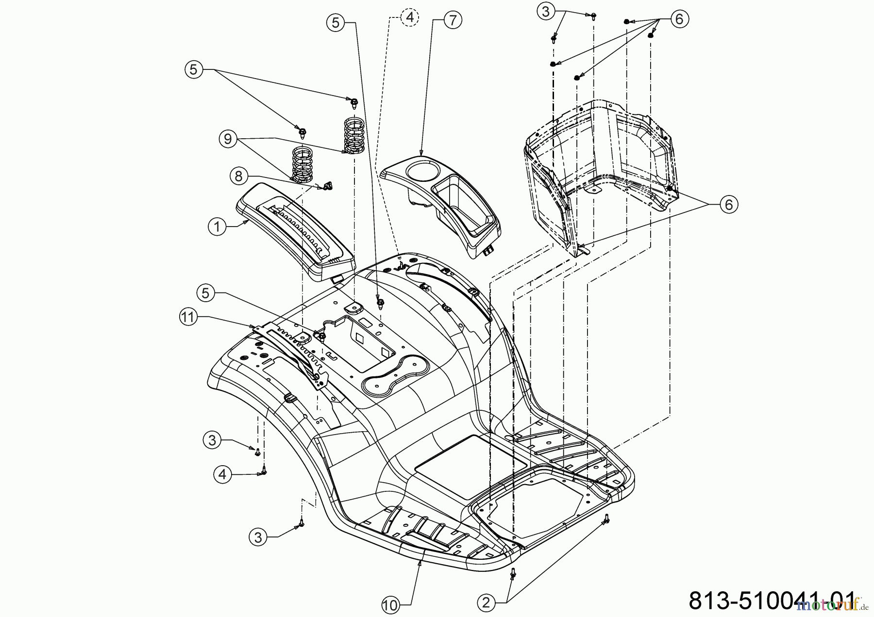 Cub Cadet Rasentraktoren XT2 PS117 13AJA1TT603 (2022) Sitzwanne