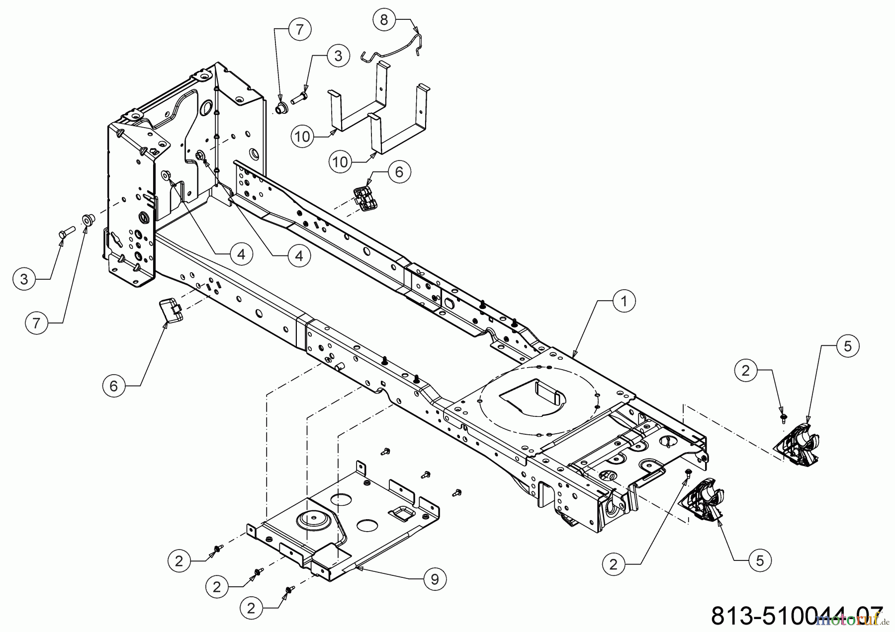 Cub Cadet Gartentraktoren XT3 QS137 14AFA5CA603 (2021) Rahmen
