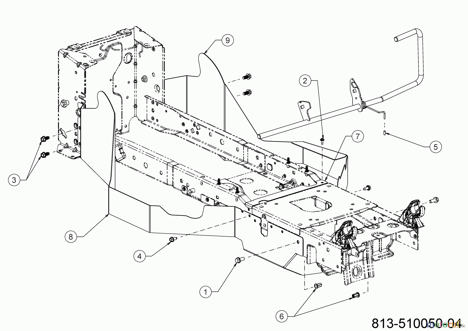 Cub Cadet Rasentraktoren XT2 QS117 13AFA1TN603 (2022) Keilriemenschutz