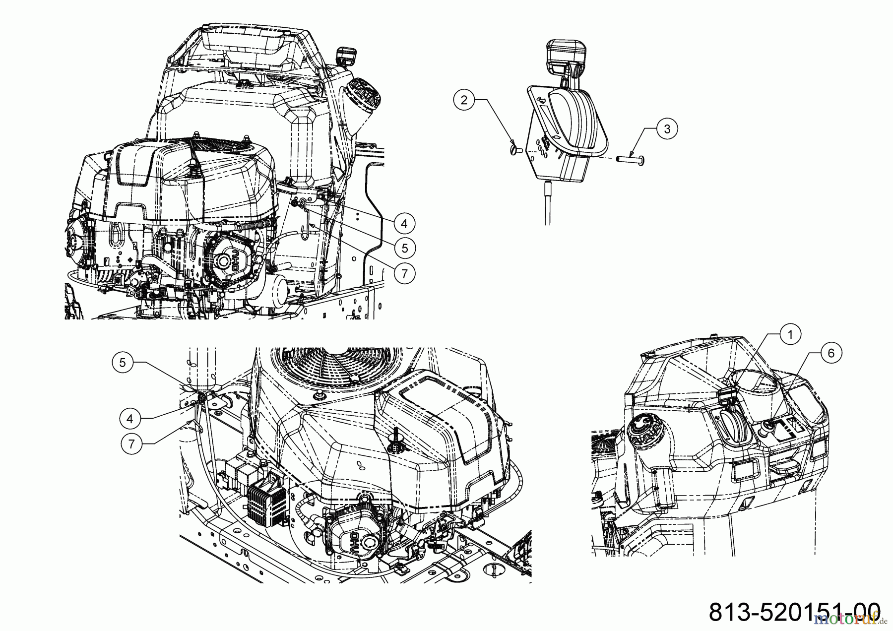 Cub Cadet Rasentraktoren XT2 PS117 13AJA1TT603 (2023) Choke- und Gaszug