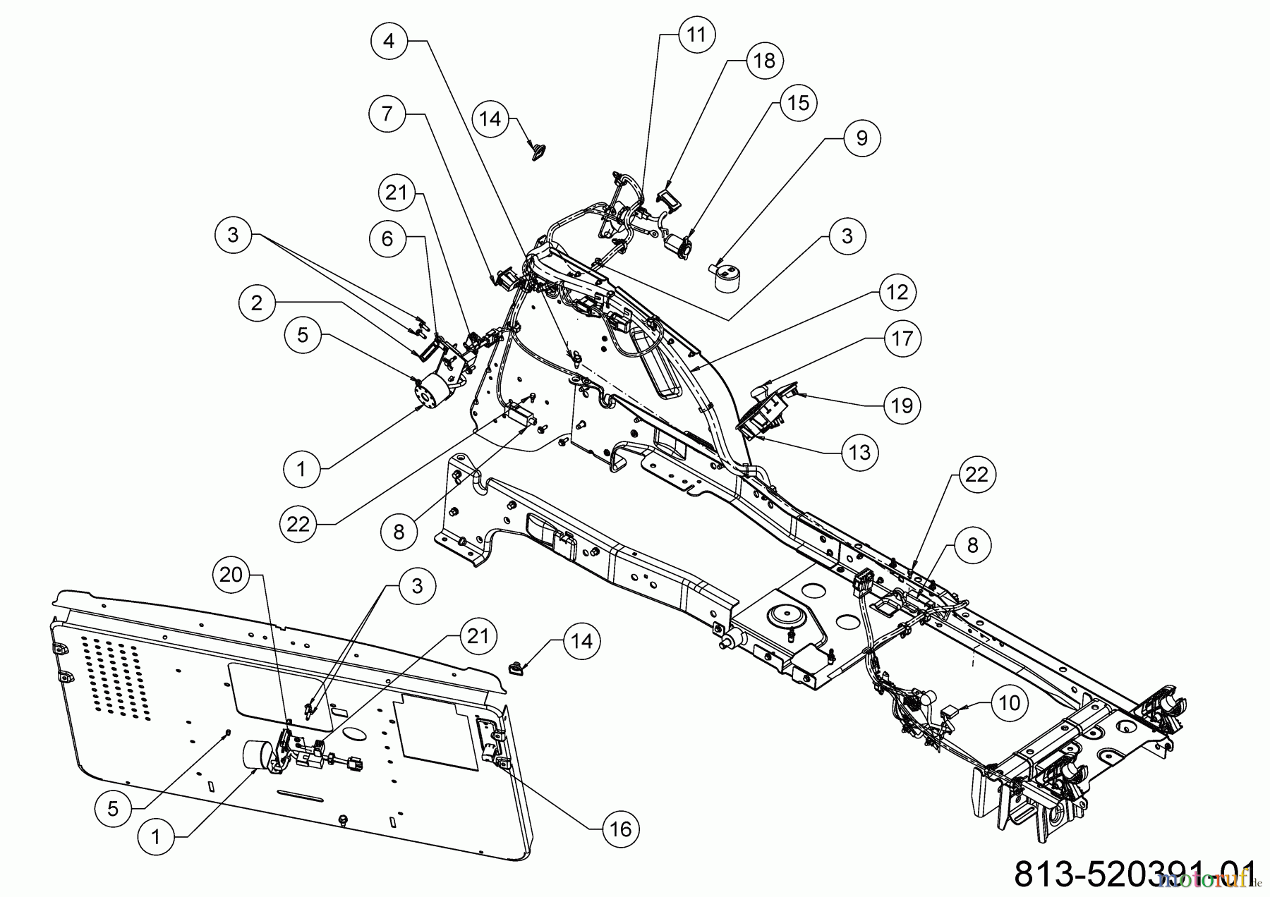  Cub Cadet Rasentraktoren XT2 QR106 13DFA1CR603 (2021) Elektroteile