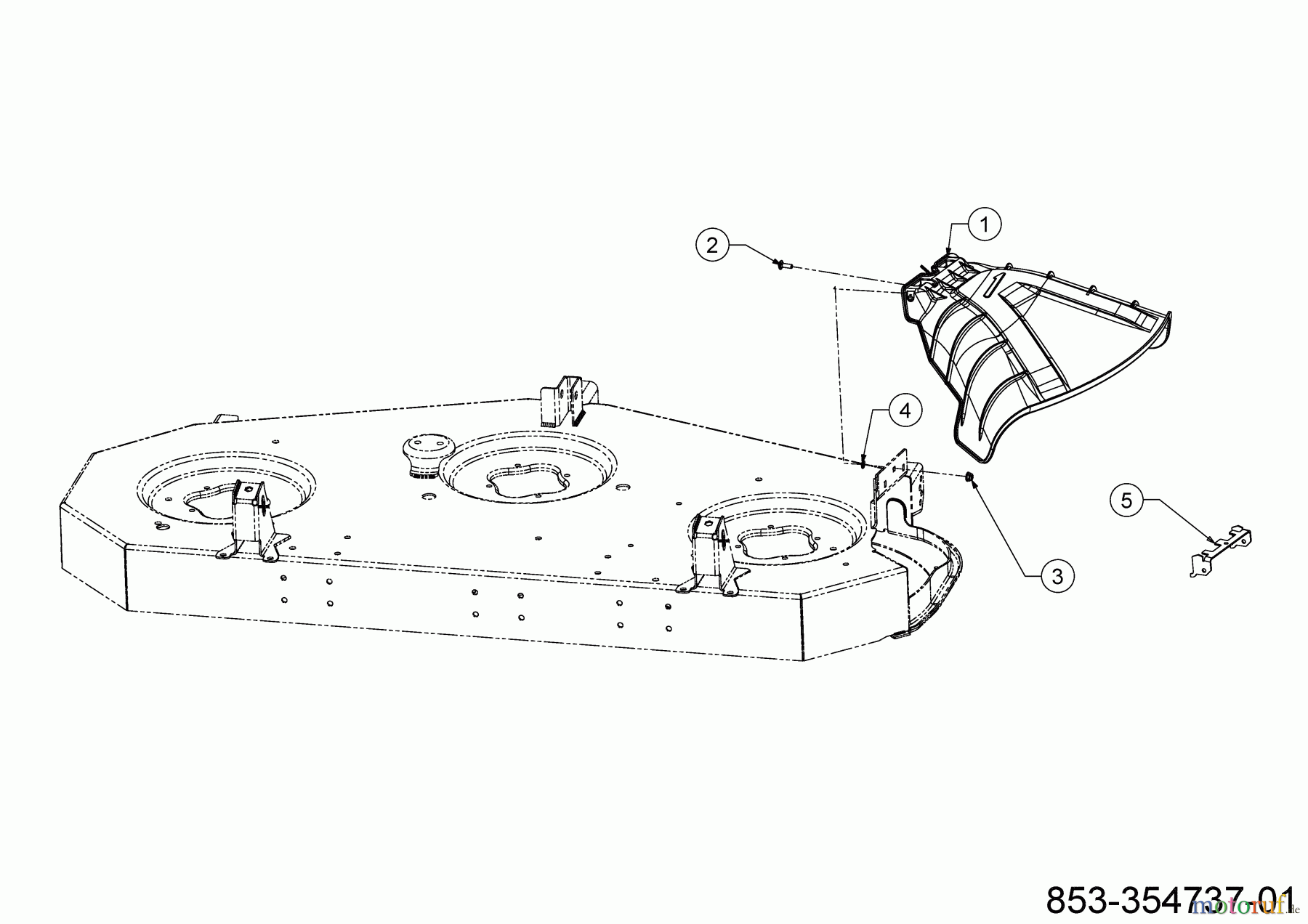  Cub Cadet Rasentraktoren XT1 LT50 FAB 13AQA1CL056 (2022) Deflektor