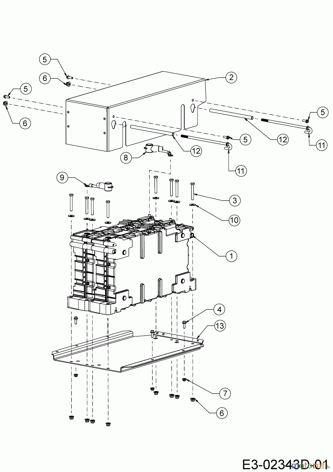Cub Cadet E-Rasentraktoren XT2 ES107 33ABA7CS603 (2021) Batterie