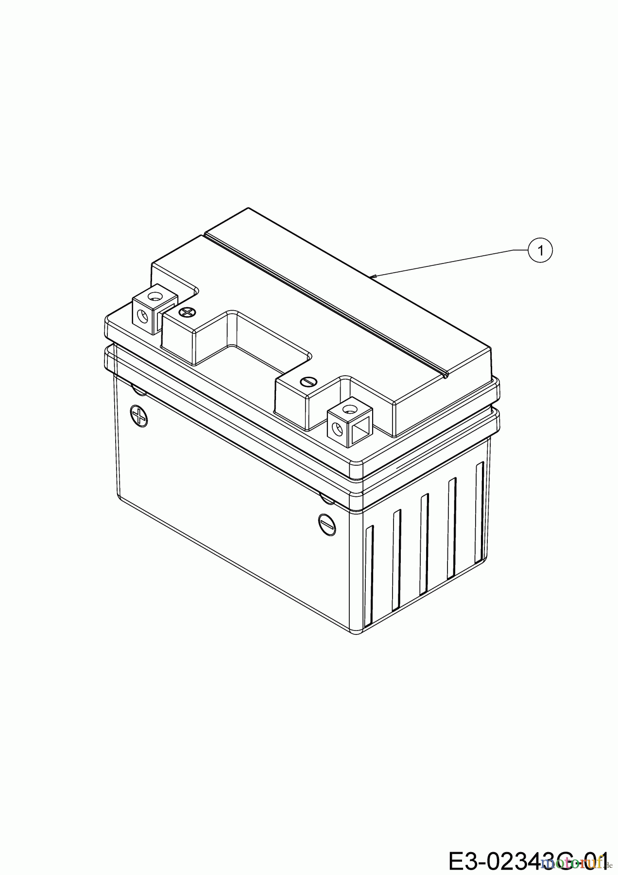 Cub Cadet Rasentraktoren LR2 NS76 13AB21JD603 (2021) Batterie