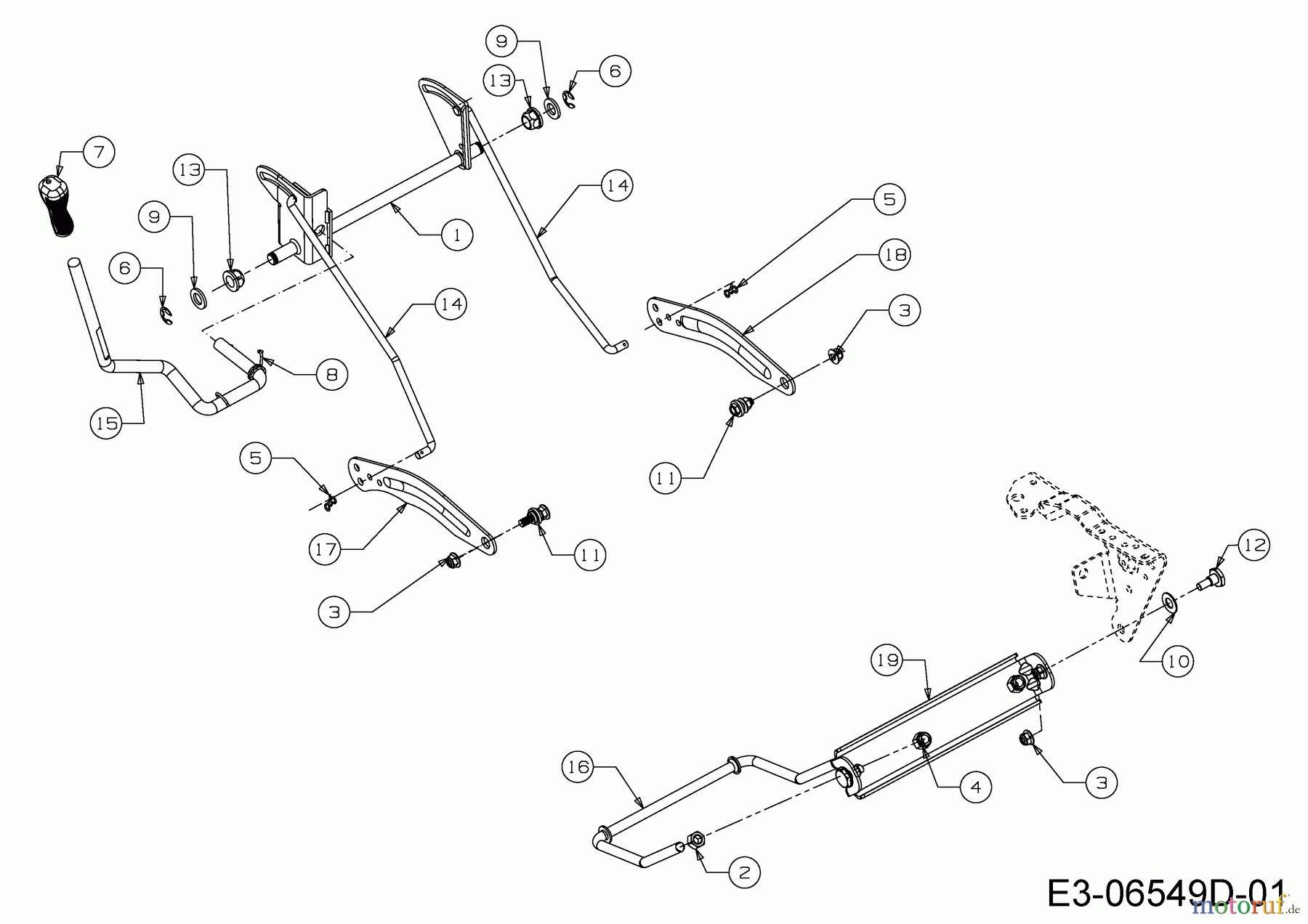 Cub Cadet Rasentraktoren LT3 PR105 13BJ71DN603 (2022) Mähwerksaushebung
