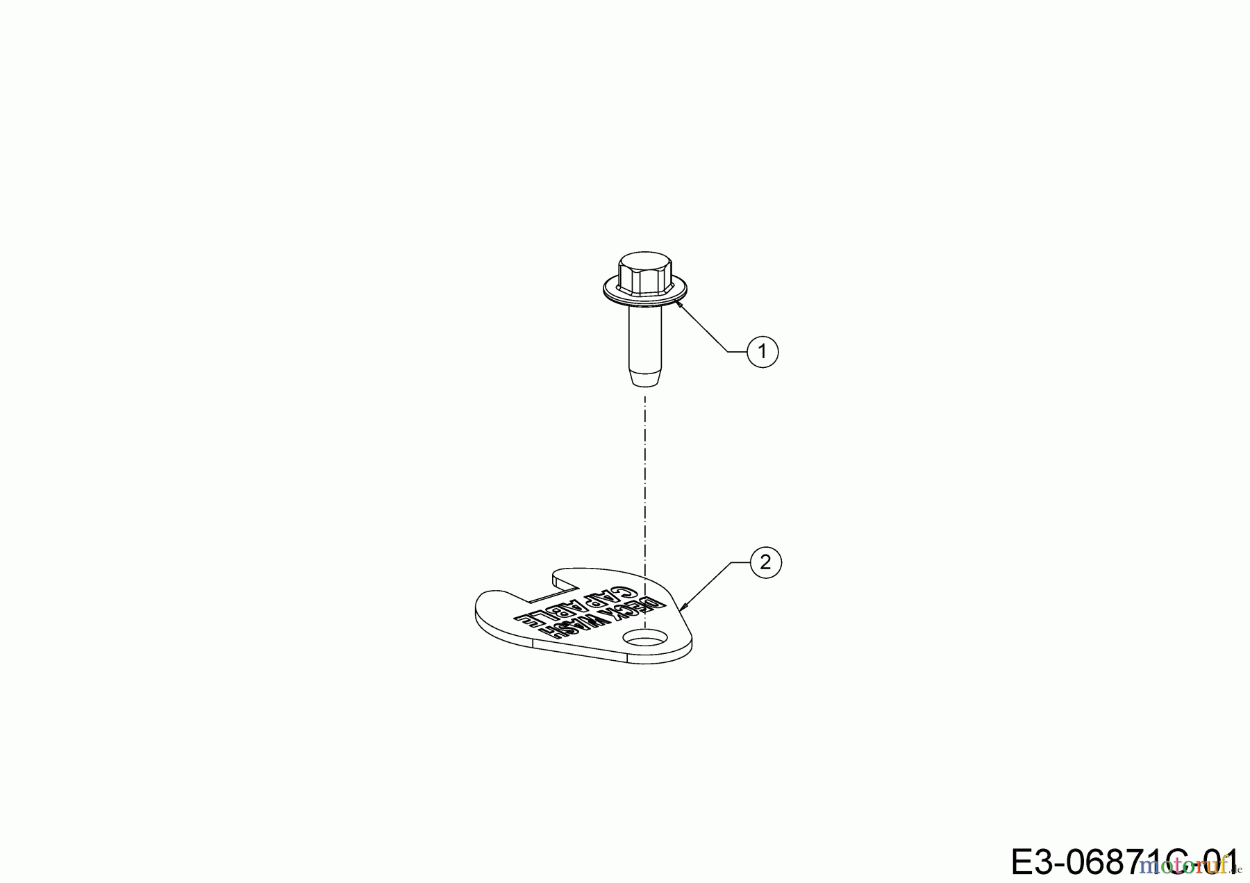  Cub Cadet E-Rasentraktoren XT2 ES107 33ABA7CS603 (2020) Abdeckung