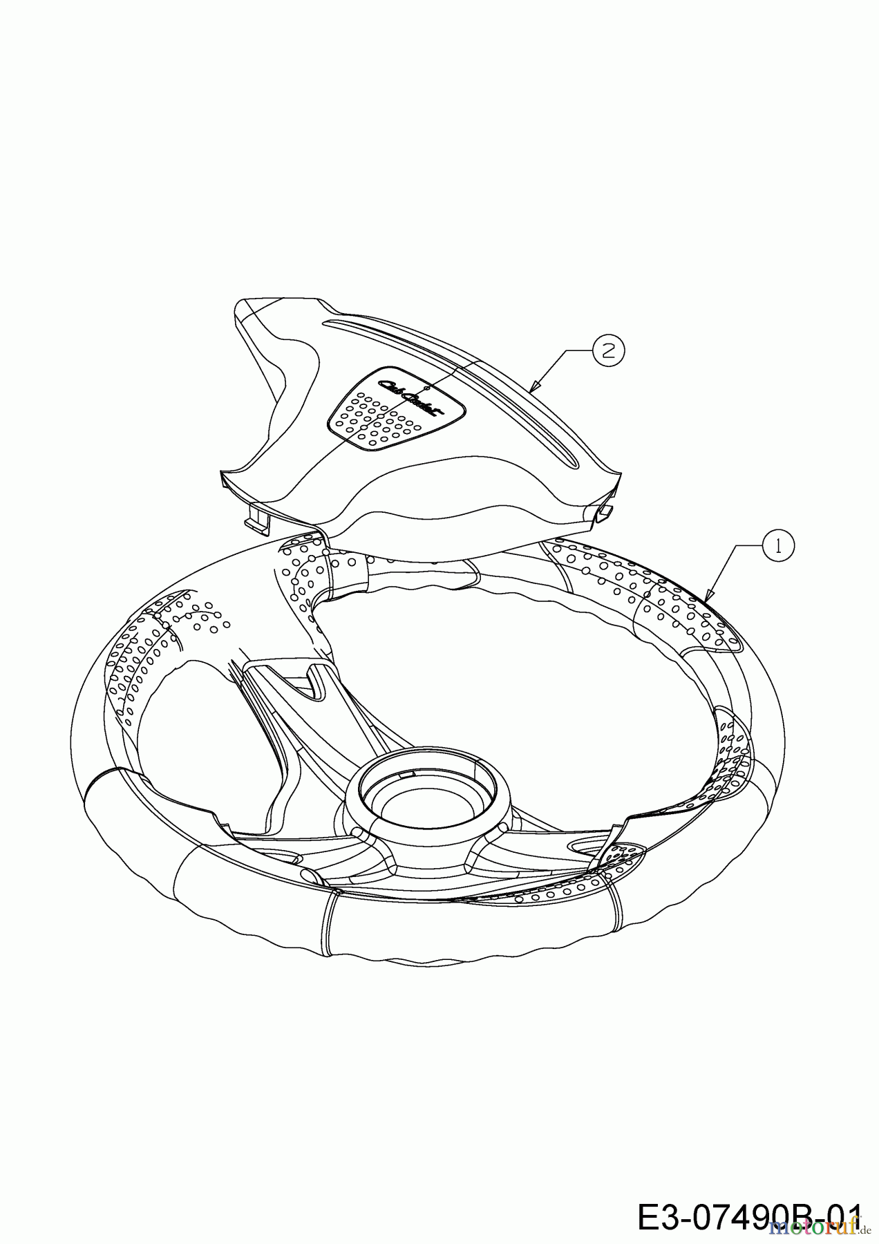  Cub Cadet Rasentraktoren LT3 PR105 13BJ71DN603 (2022) Lenkrad