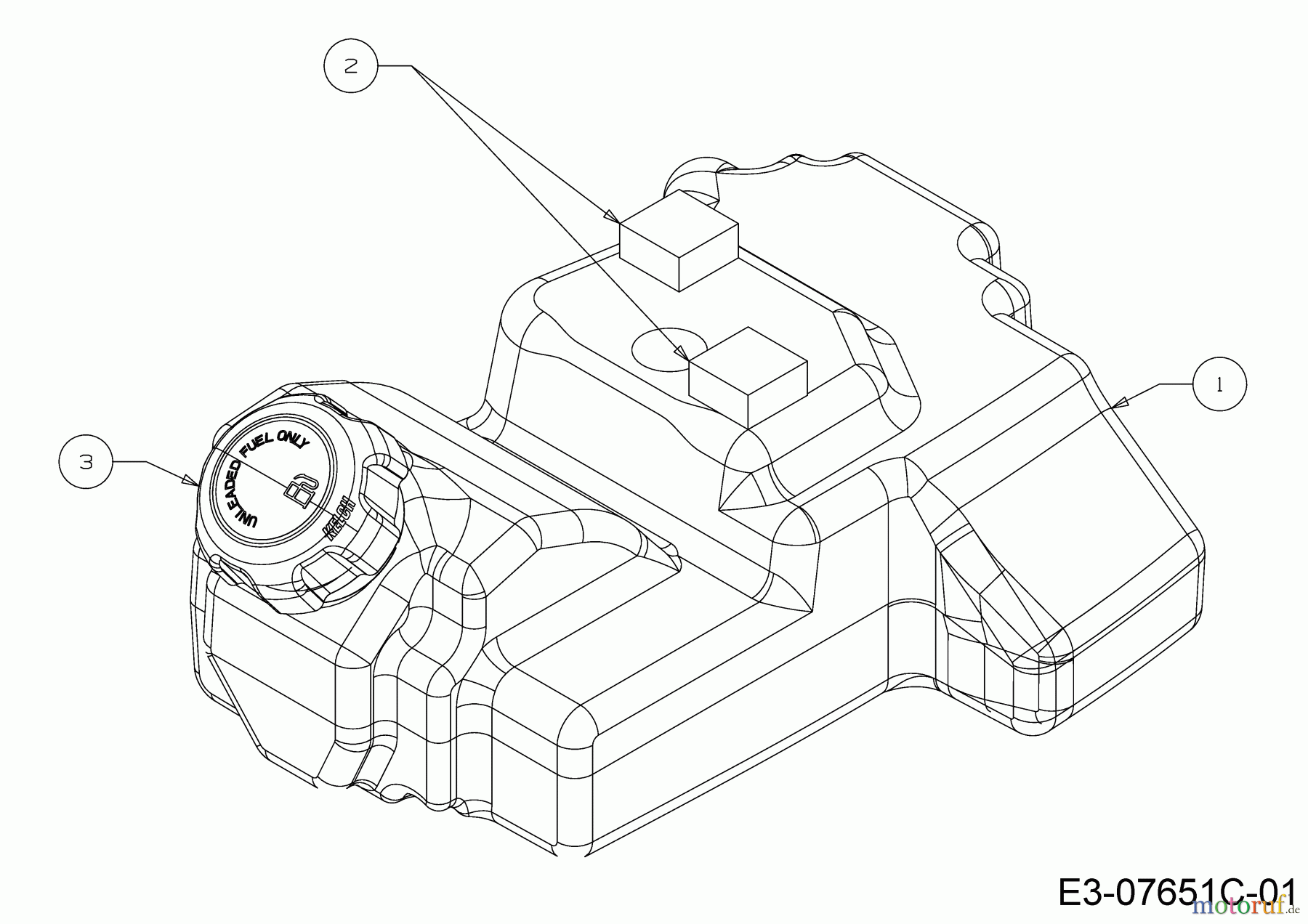 Cub Cadet Rasentraktoren LR2 NS76 13AB21JD603 (2021) Tank