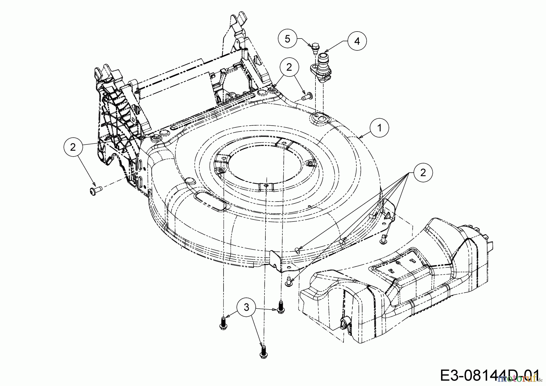 Cub Cadet Motormäher mit Antrieb LM2 DR46ES 12DCTQS7603 (2021) Mähwerksgehäuse