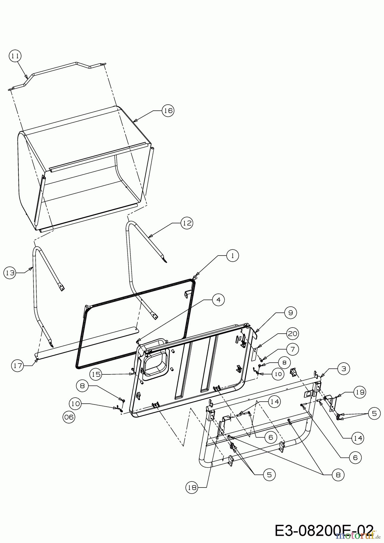 Cub Cadet Rasentraktoren LR2 FR60 13A521SC603 (2020) Grasfangeinrichtung
