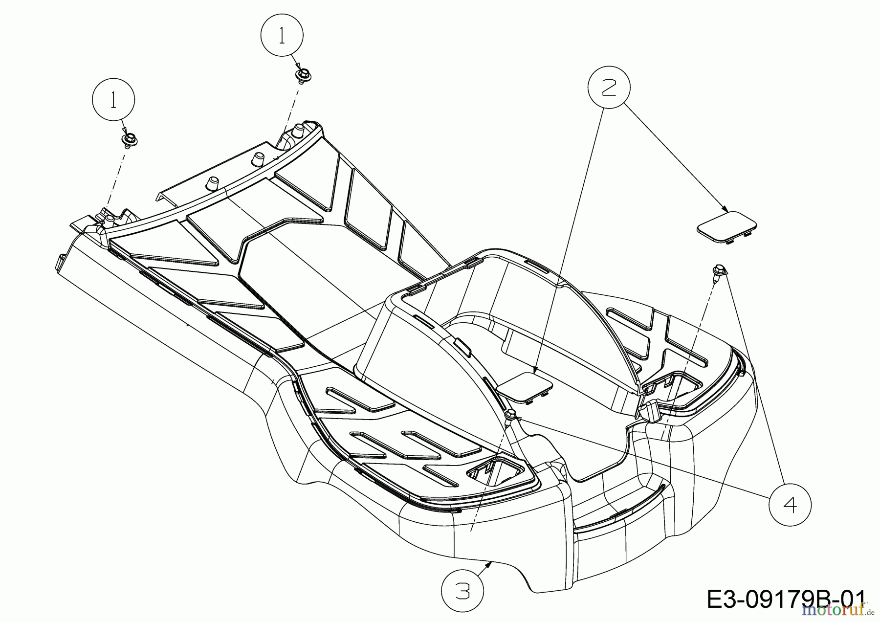 Cub Cadet Rasentraktoren LR1 MS76 13B726JD603 (2023) Trittbrett