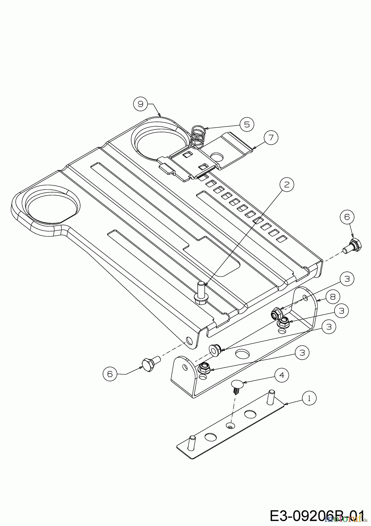 Cub Cadet Gartentraktoren XT3 QS137 14AFA5CA603 (2021) Sitzträger