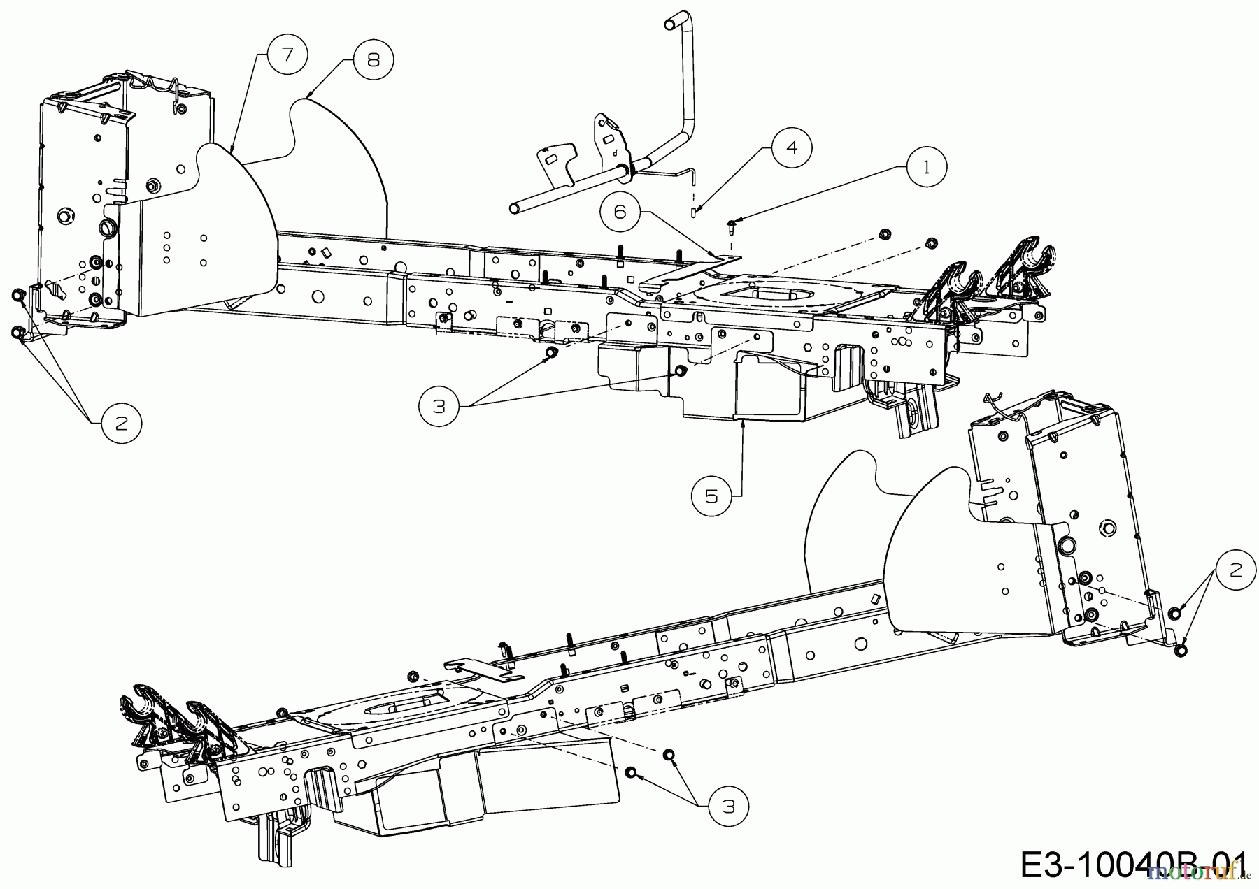 Cub Cadet Gartentraktoren XT3 QS137 14AFA5CA603 (2021) Keilriemenschutz