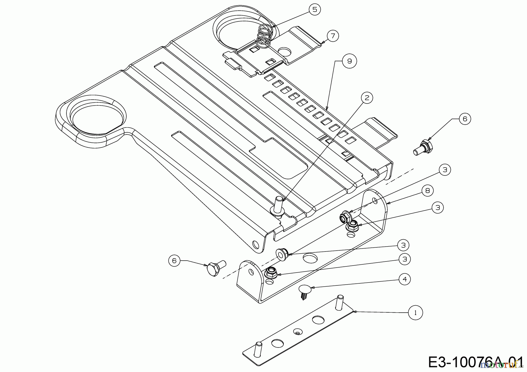  Cub Cadet Rasentraktoren XT3 QR106 13BFA5CR603 (2021) Sitzträger