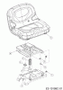 Cub Cadet LR1 MS76 13B726JD603 (2023) Ersatzteile Sitz, Sitzträger