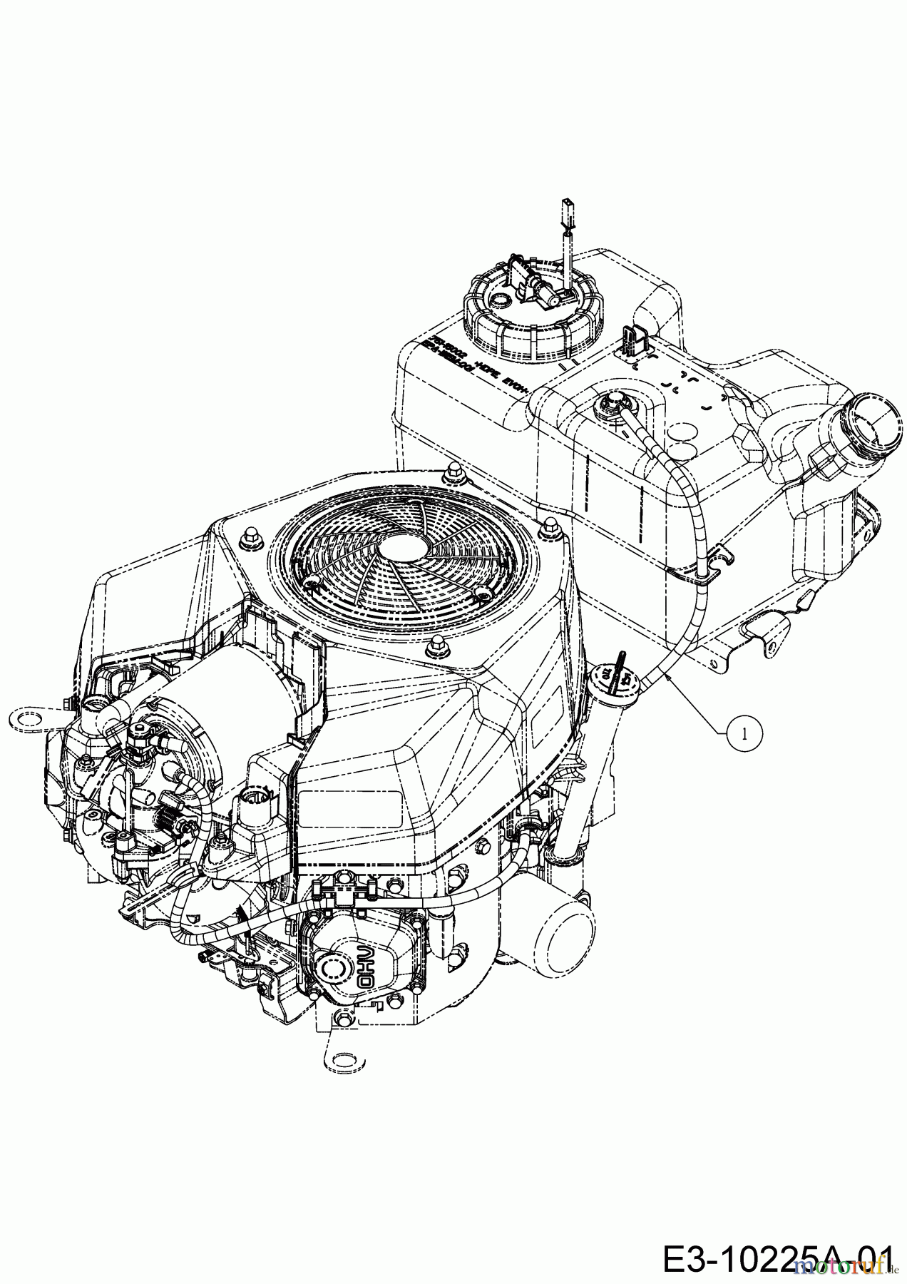 Cub Cadet Rasentraktoren XT2 PR106I 13DZA1CR603 (2021) Entlüftungsschlauch