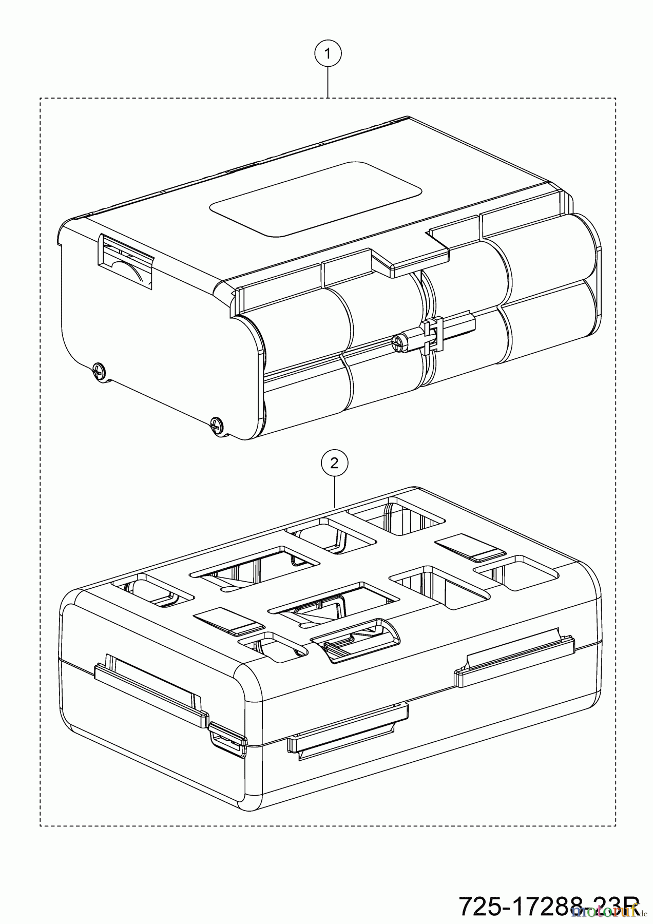 Robomow Mähroboter RK4000 PRO 22AKLAFA619 (2023) Batterie 9.6A kit (Robomow)