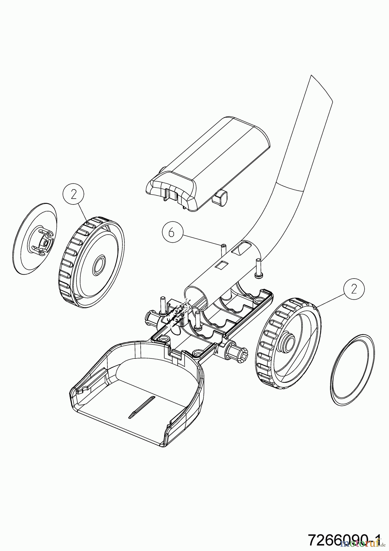 Wolf-Garten Teleskopstiele für Akkuscheren F 50 TS 7266090 (2018) Grundgerät