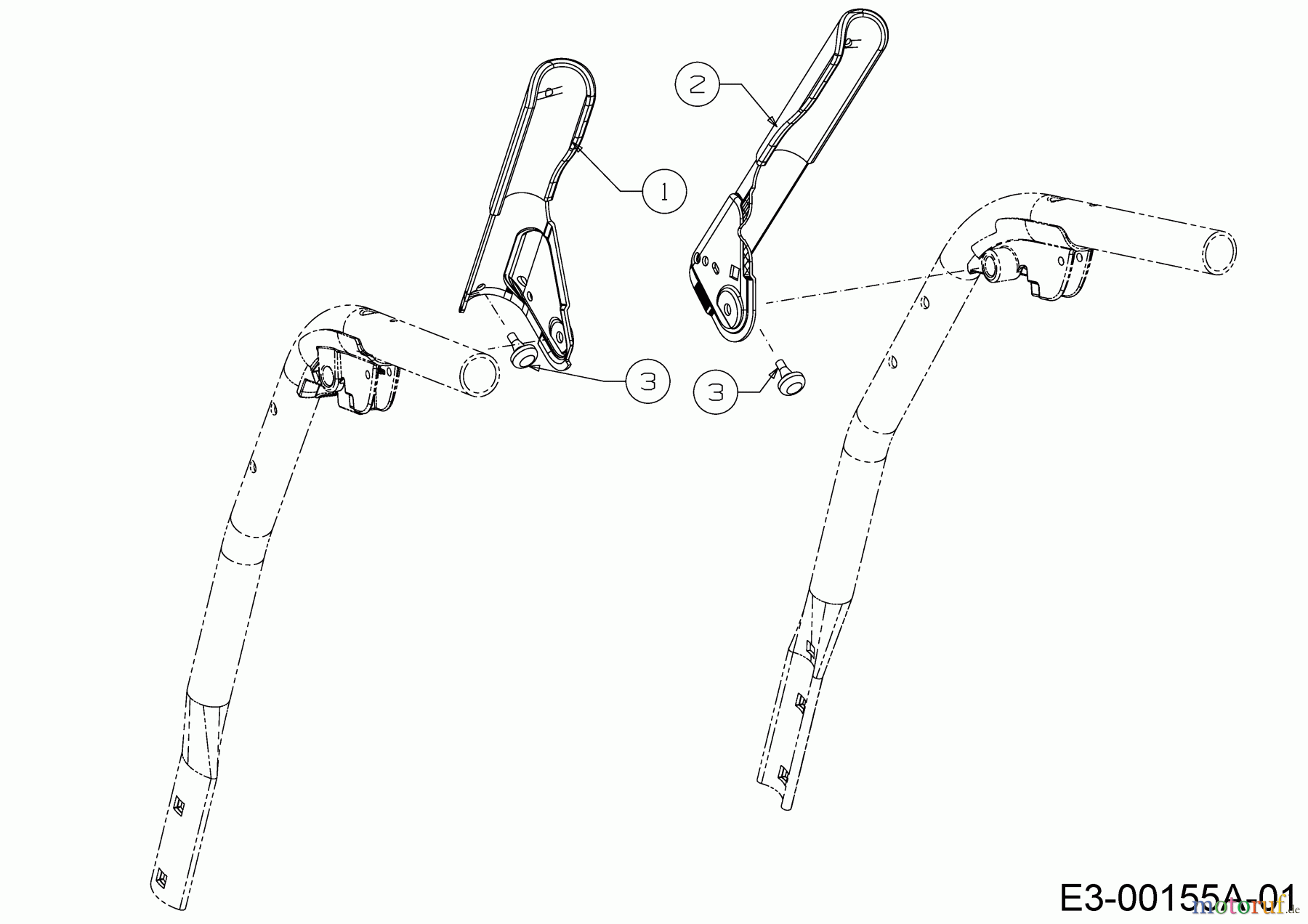 Wolf-Garten Schneefräsen SF 66 E 31AY54T3650 (2019) Betätigungshebel