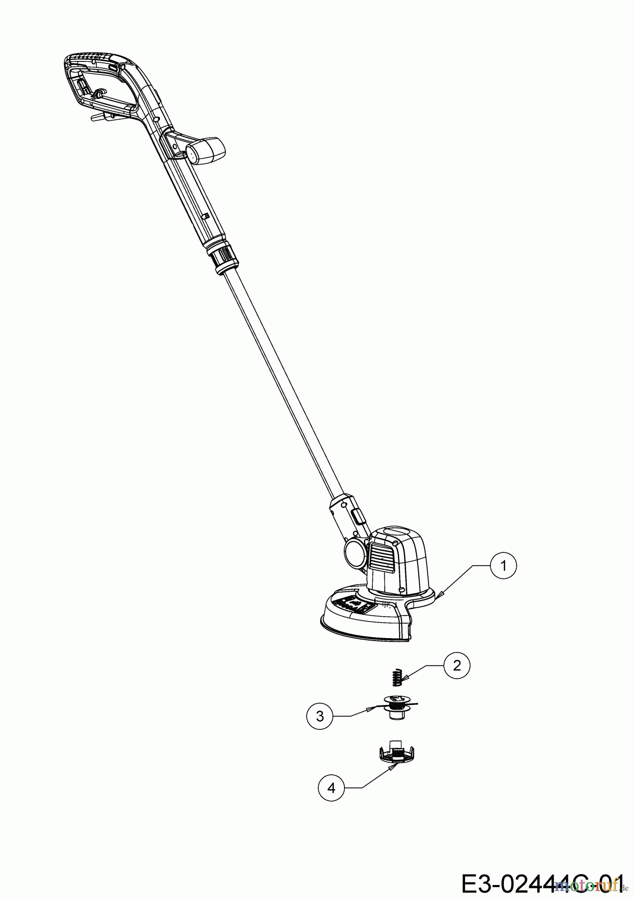  Wolf-Garten Elektrotrimmer LYCOS E/350 T 41AE3TDT650 (2020) Grundgerät