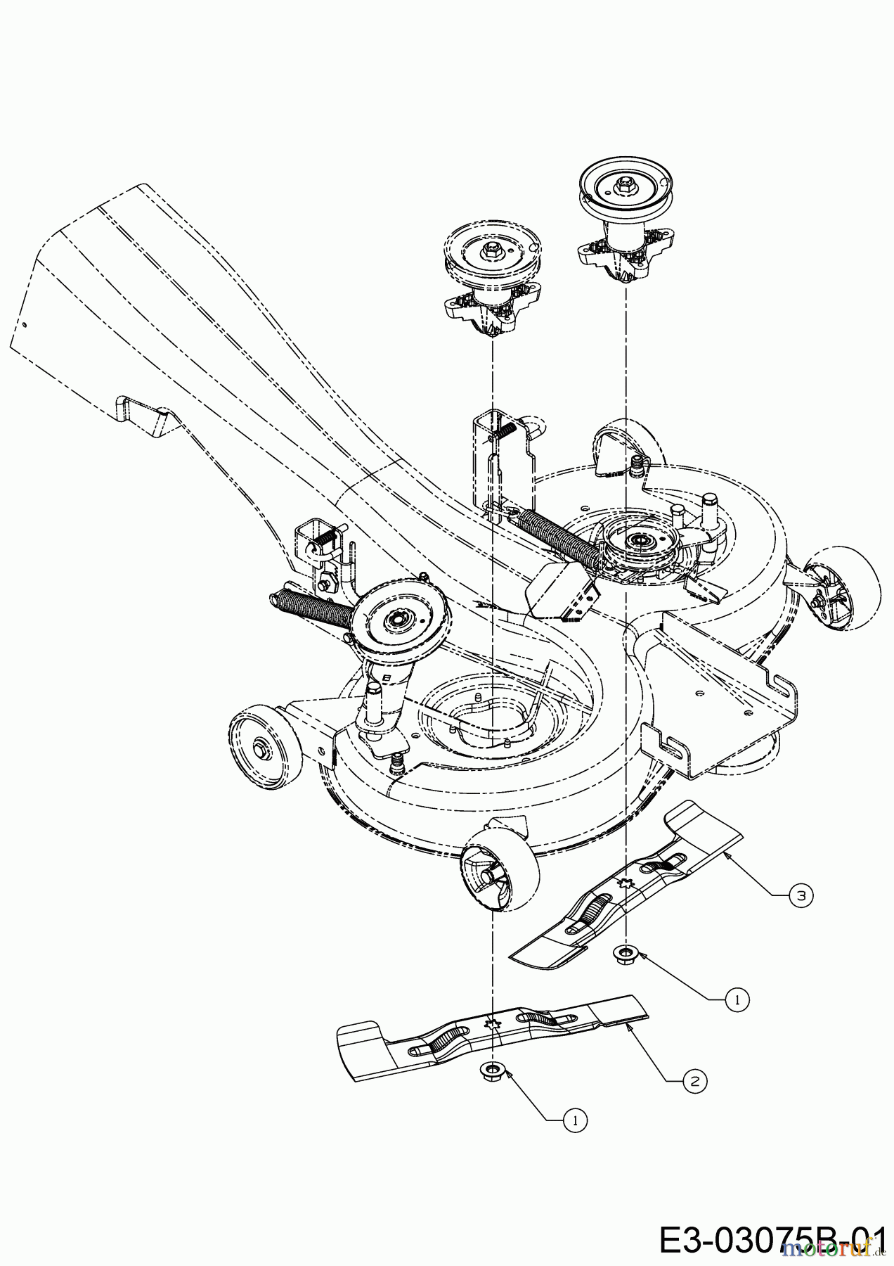 Wolf-Garten Rasentraktoren Expert 92.180 H 13IT91WE650 (2016) Messer